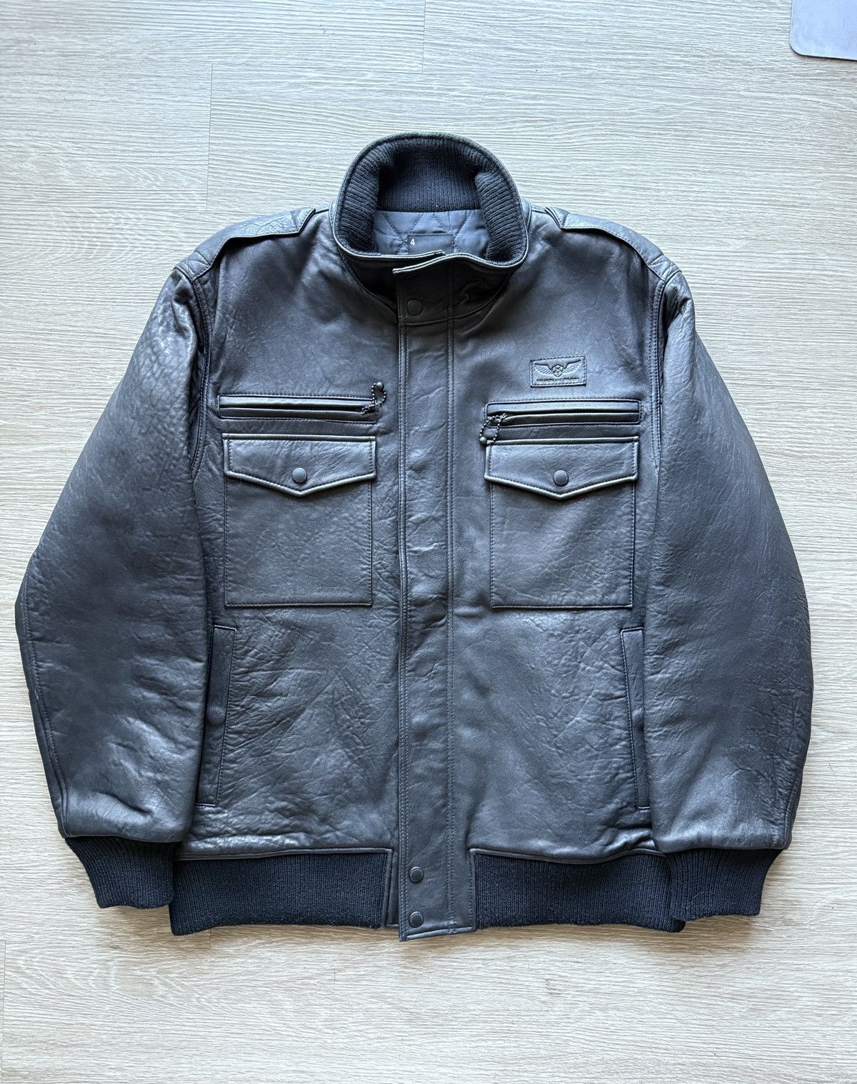 Neighborhood Black Tomahawk Leather Jacket Size US XL / EU 56 / 4 - 1 Thumbnail