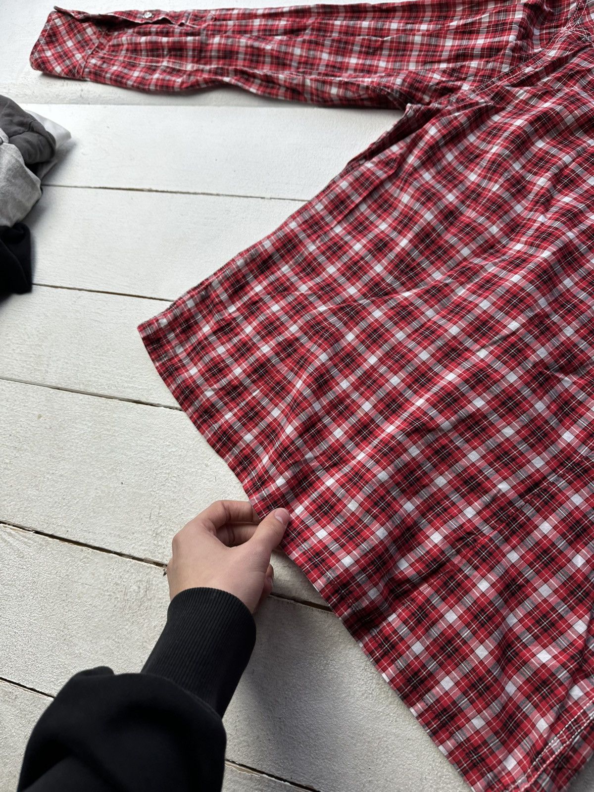 Diesel 🚨VNTG Diesel Avant-garde Shirt very rare RED CHECK BLACK Size US M / EU 48-50 / 2 - 13 Thumbnail
