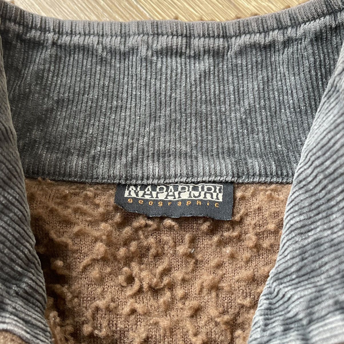Napapijri 90s Vintage Napapijri Half Zip Teddy Fleece Sweatshirt ITALY Size US XL / EU 56 / 4 - 6 Thumbnail