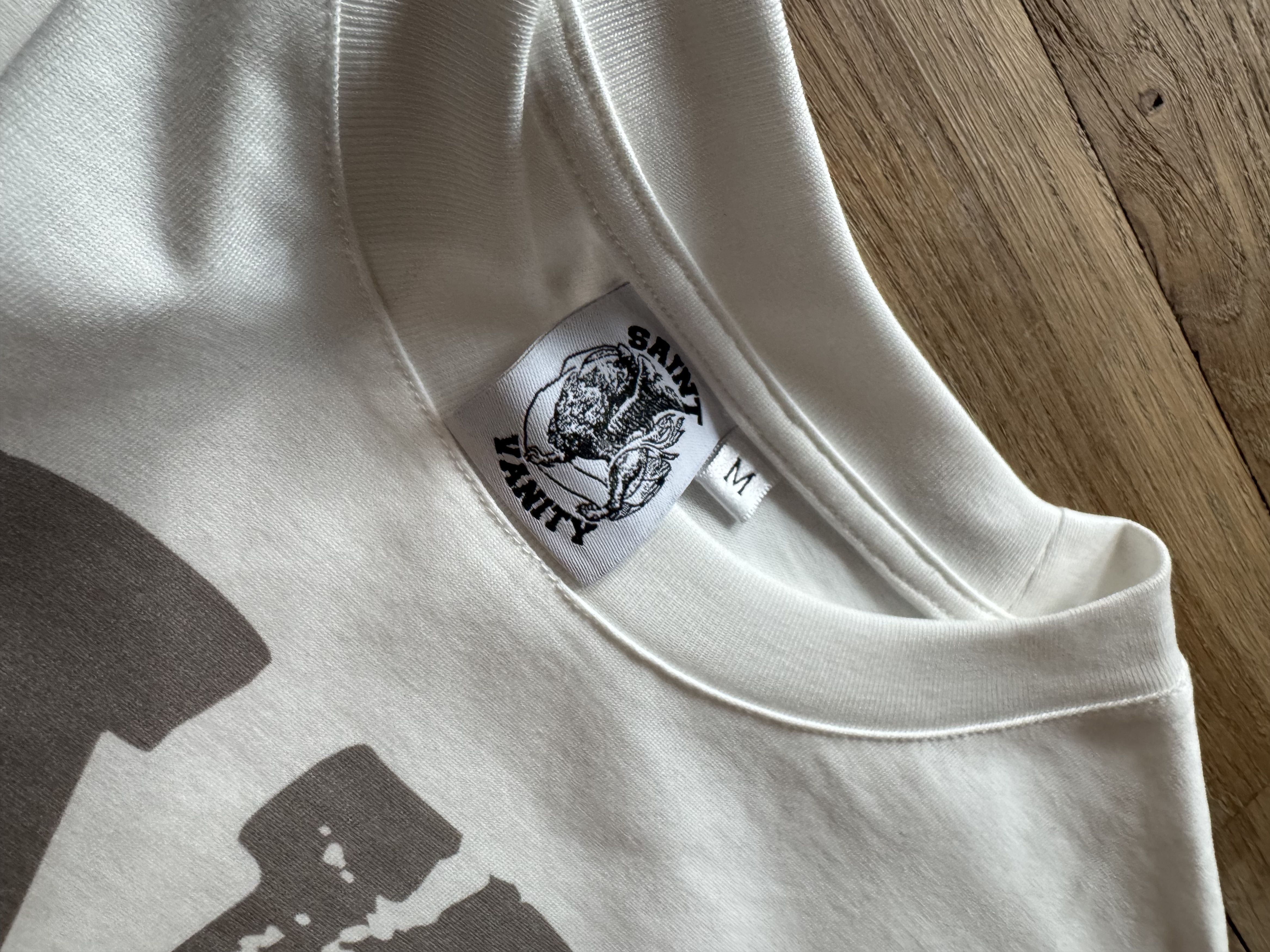 Saint Vanity SAINT VANITY VAIN LIFE TEE WHITE Size US L / EU 52-54 / 3 - 2 Thumbnail