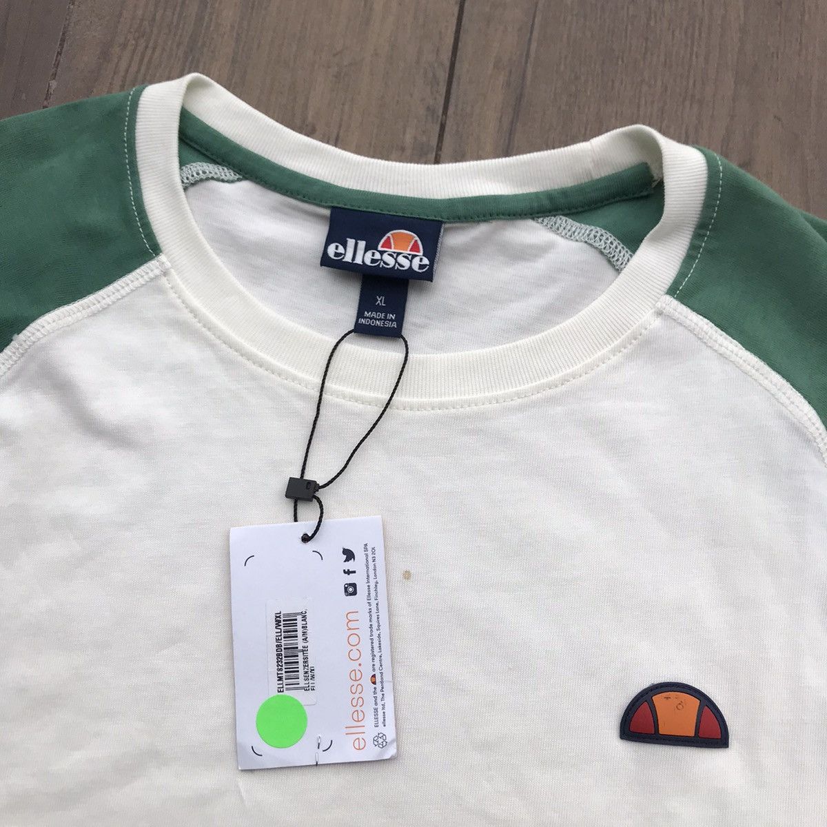 Ellesse Ellesse Italia Originals Raglan Tshirt tee shirt white beige Size US XL / EU 56 / 4 - 8 Thumbnail