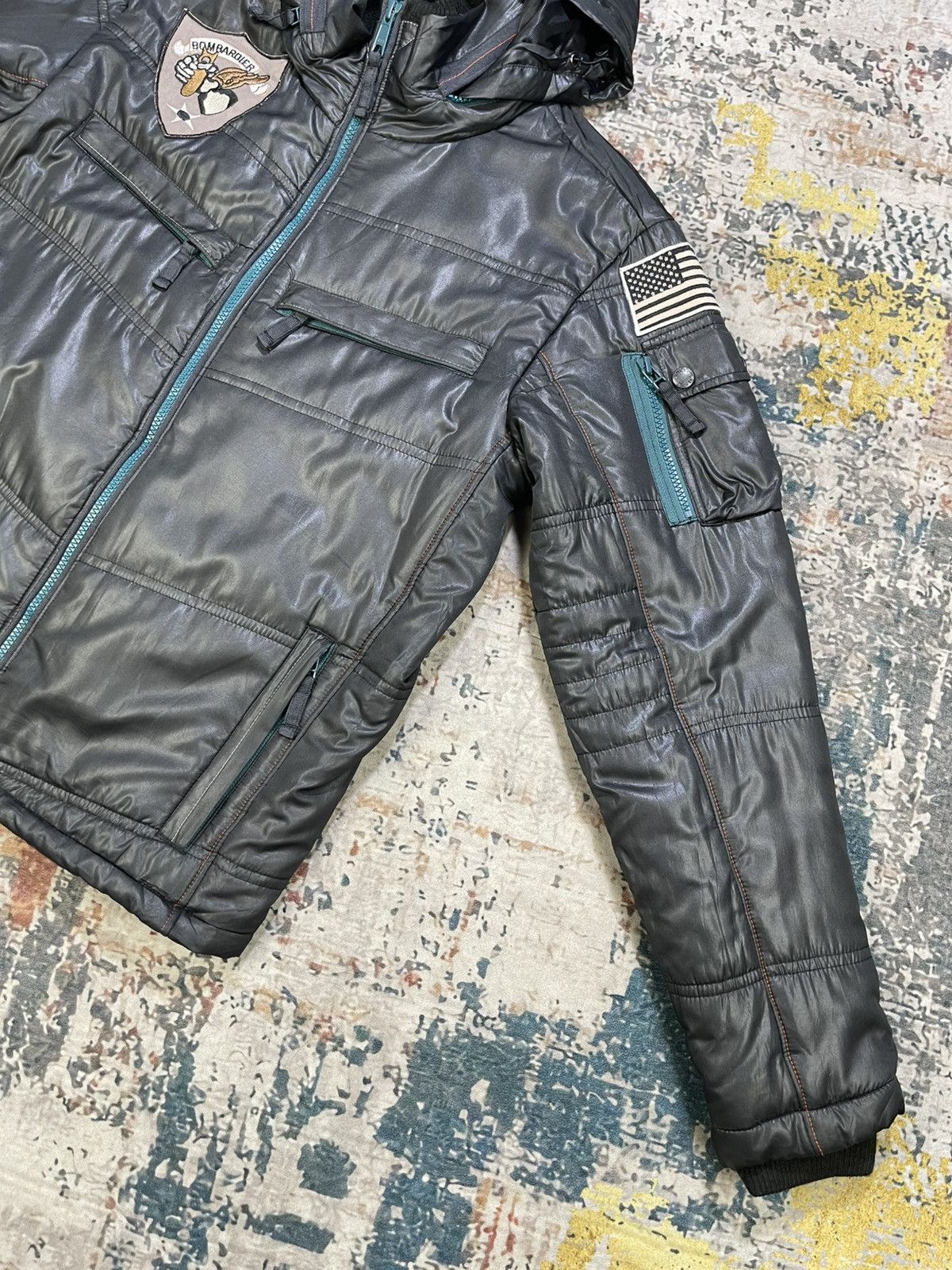 Avirex Avirex US Army Bombardier Hooded Puffer Jacket Size US S / EU 44-46 / 1 - 4 Thumbnail