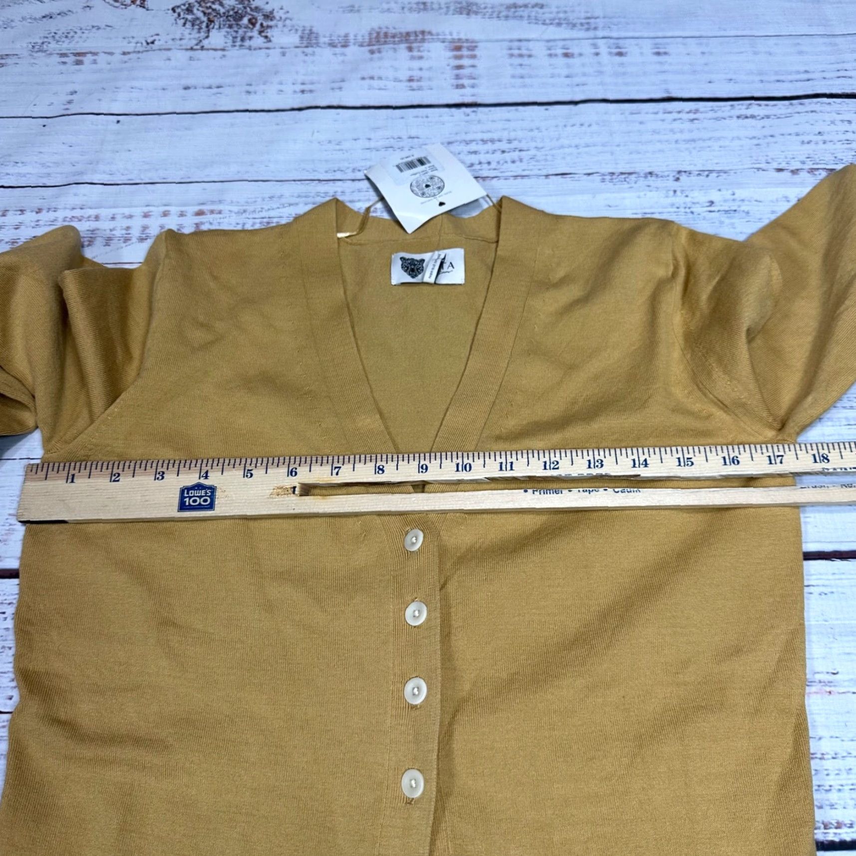 Vintage Lita by Ciara Cardigan Sweater Sz L Brown Women Long Duster 4 Button New Size L / US 10 / IT 46 - 4 Thumbnail