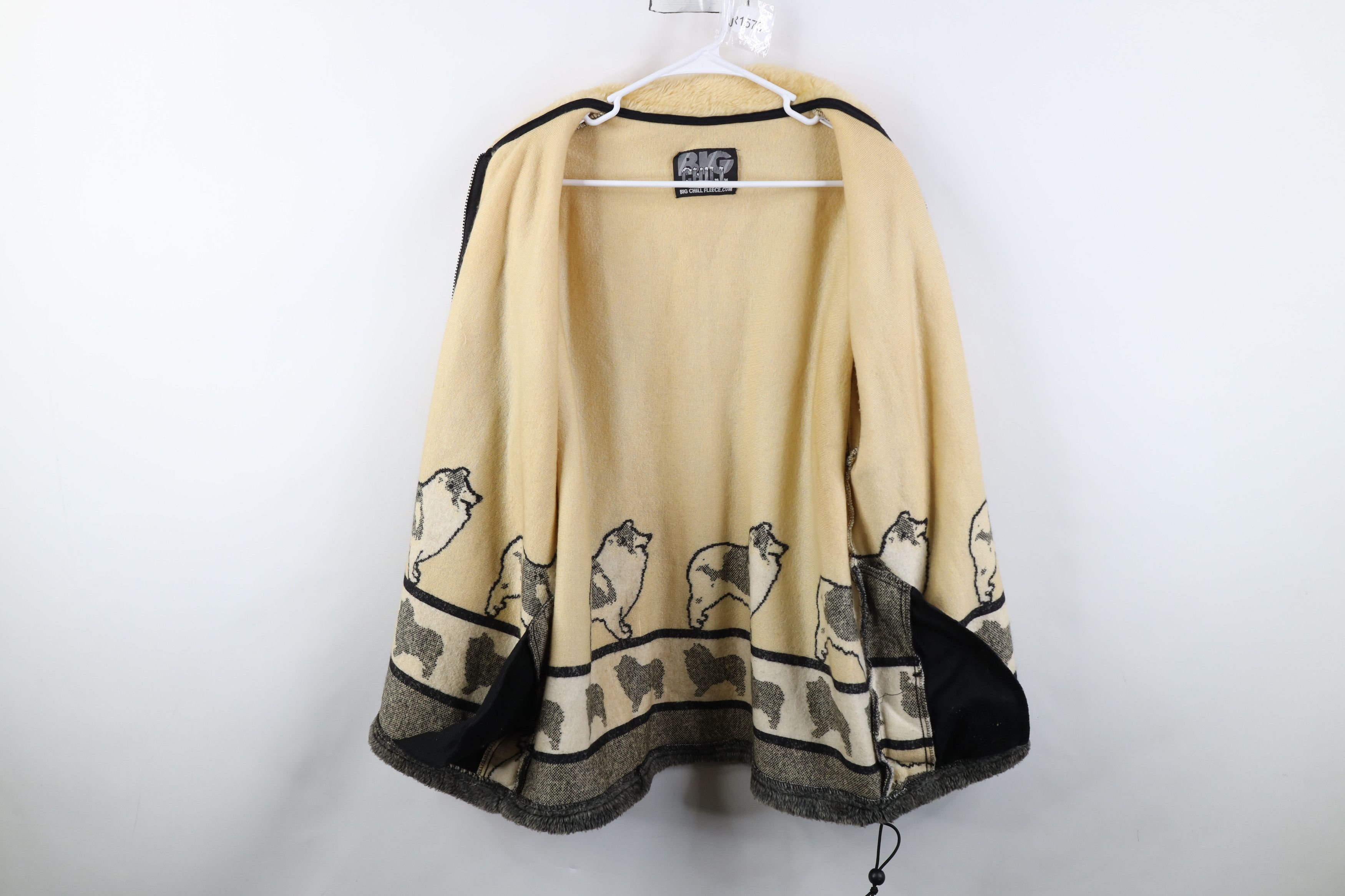 Vintage Vintage 90s Y2K Streetwear Dog All Over Print Fleece Jacket Size XXL / US 16-18 / IT 52-54 - 10 Thumbnail