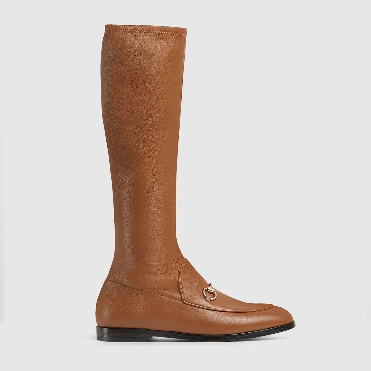Gucci Gucci Jordaan Horsebit Stretch Leather Boots SIZE 35.5 Size ONE SIZE - 1 Thumbnail