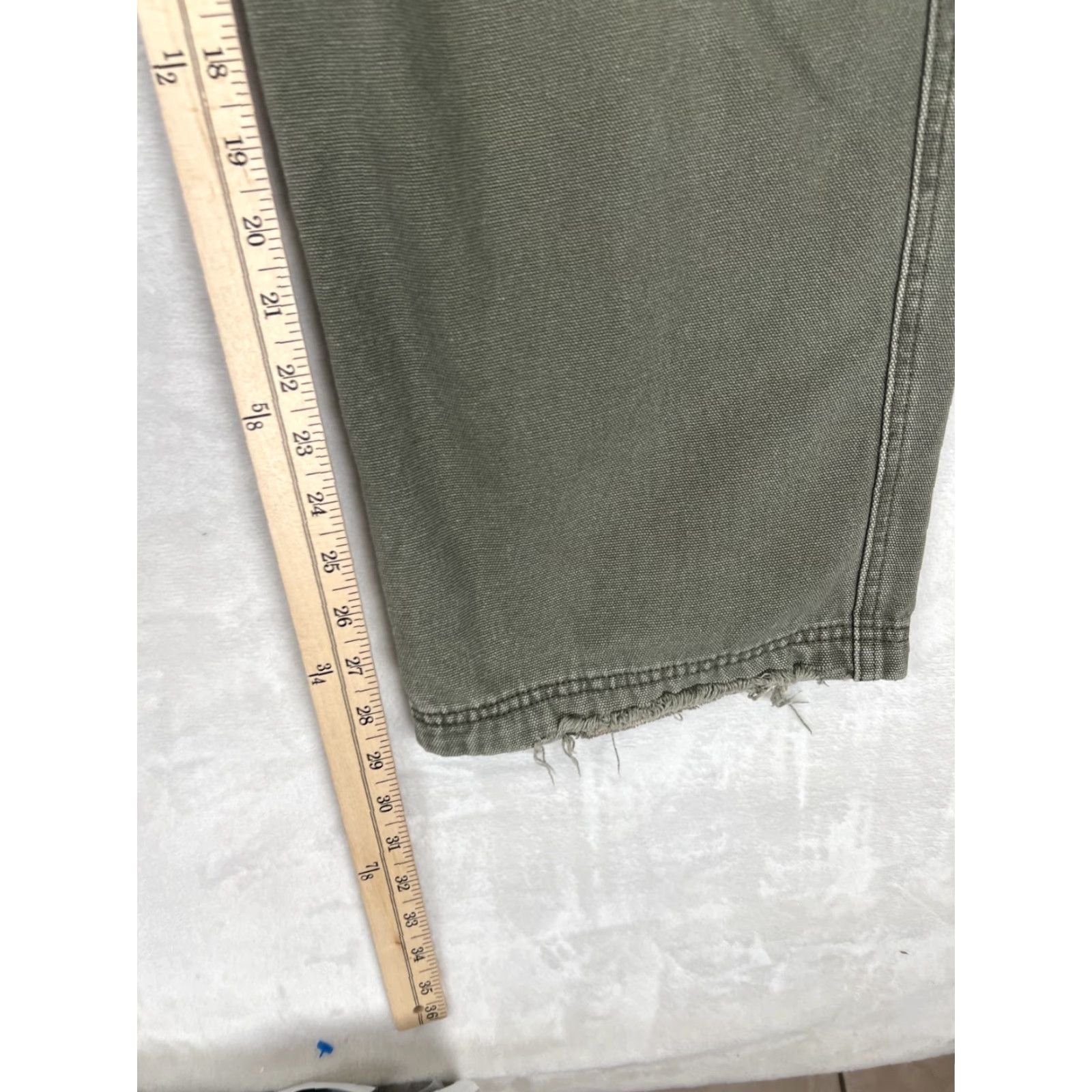 Vintage Duluth Men Green Cargo Carpenter Pockets Pants 34x29 Regular Straight Cotton Vintage: No For Work/Casual Readable Size 34x29 Size US 34 / EU 50 - 5 Thumbnail