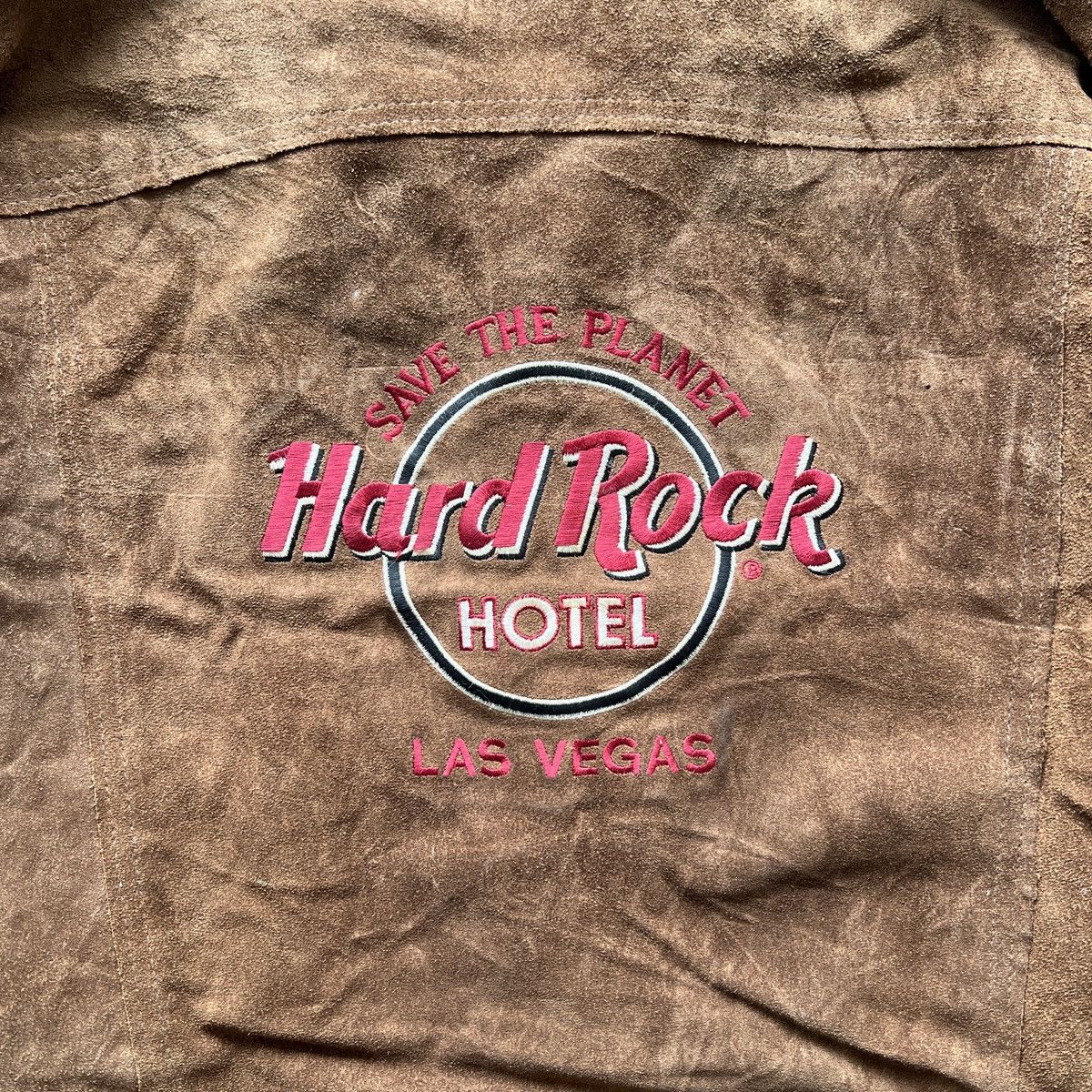 Hard Rock Cafe Vintage Hard Rock Hotel Las Vegas Suede Leather Jacket Size US L / EU 52-54 / 3 - 13 Thumbnail