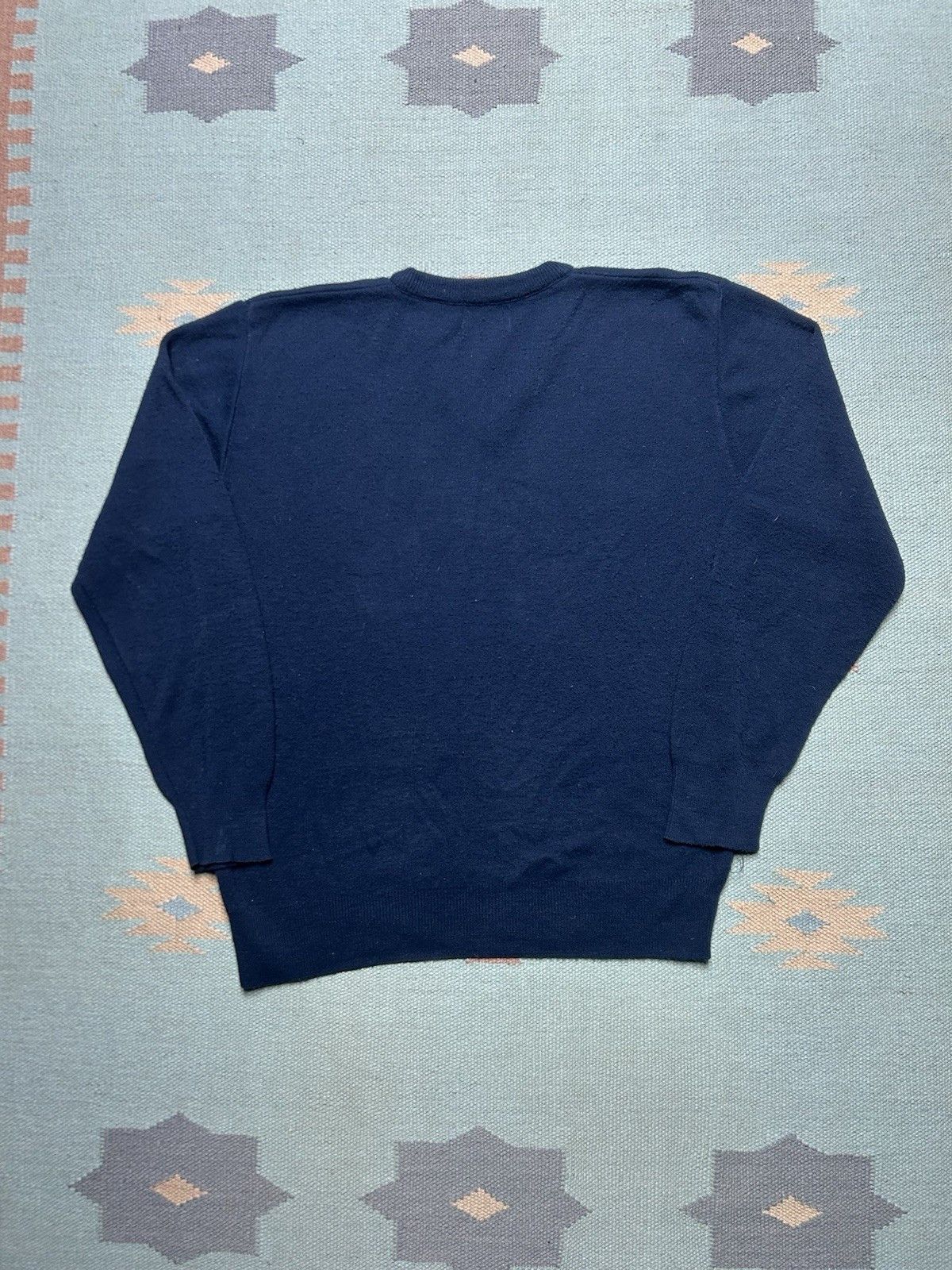 Vintage Vintage sweater v neck Blue Lake Michigan acrylic navy small Size US S / EU 44-46 / 1 - 6 Thumbnail