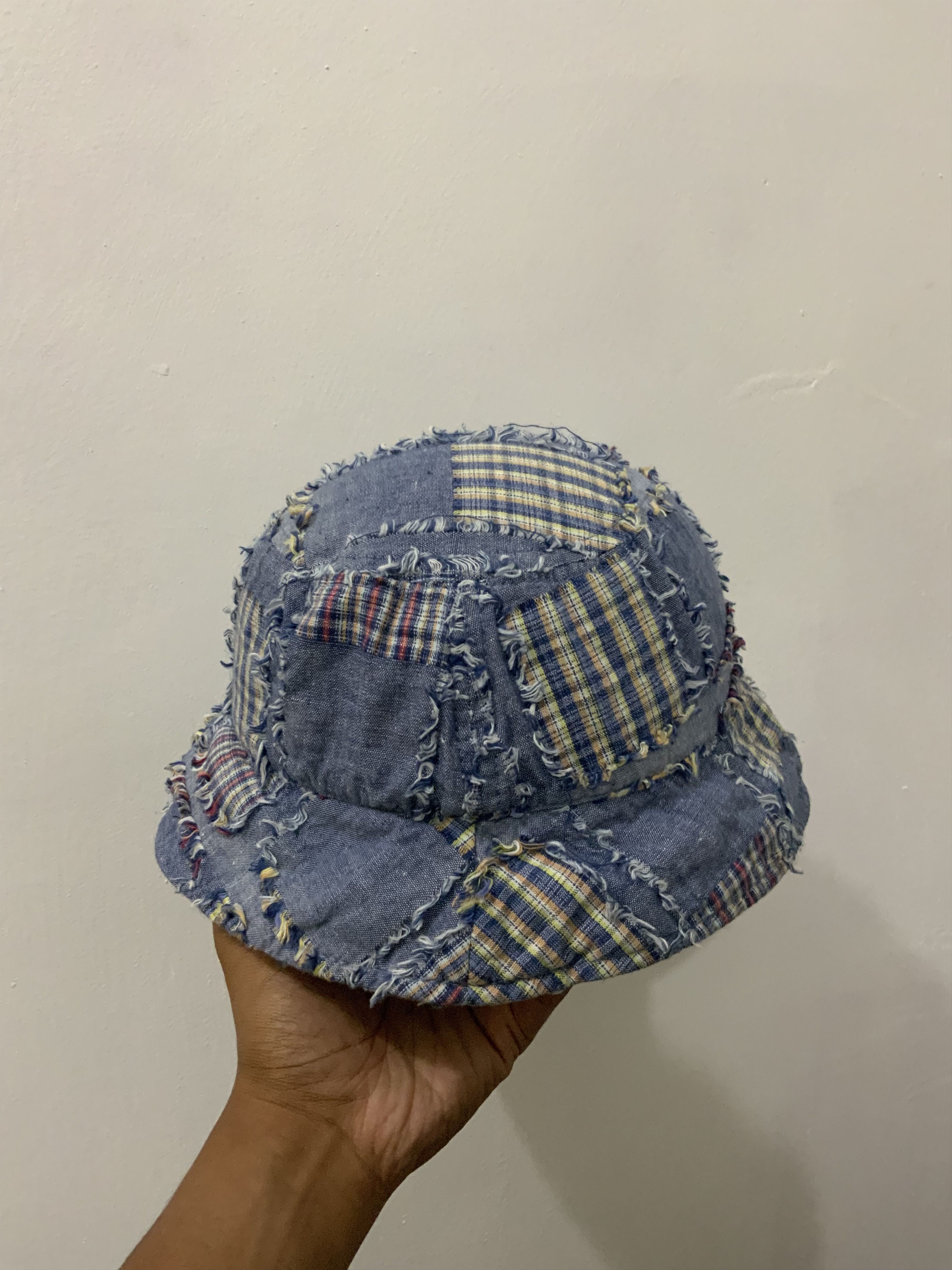 Japanese Brand Patchwork Boro Sashiko Japan Punk Hat Size ONE SIZE - 6 Thumbnail