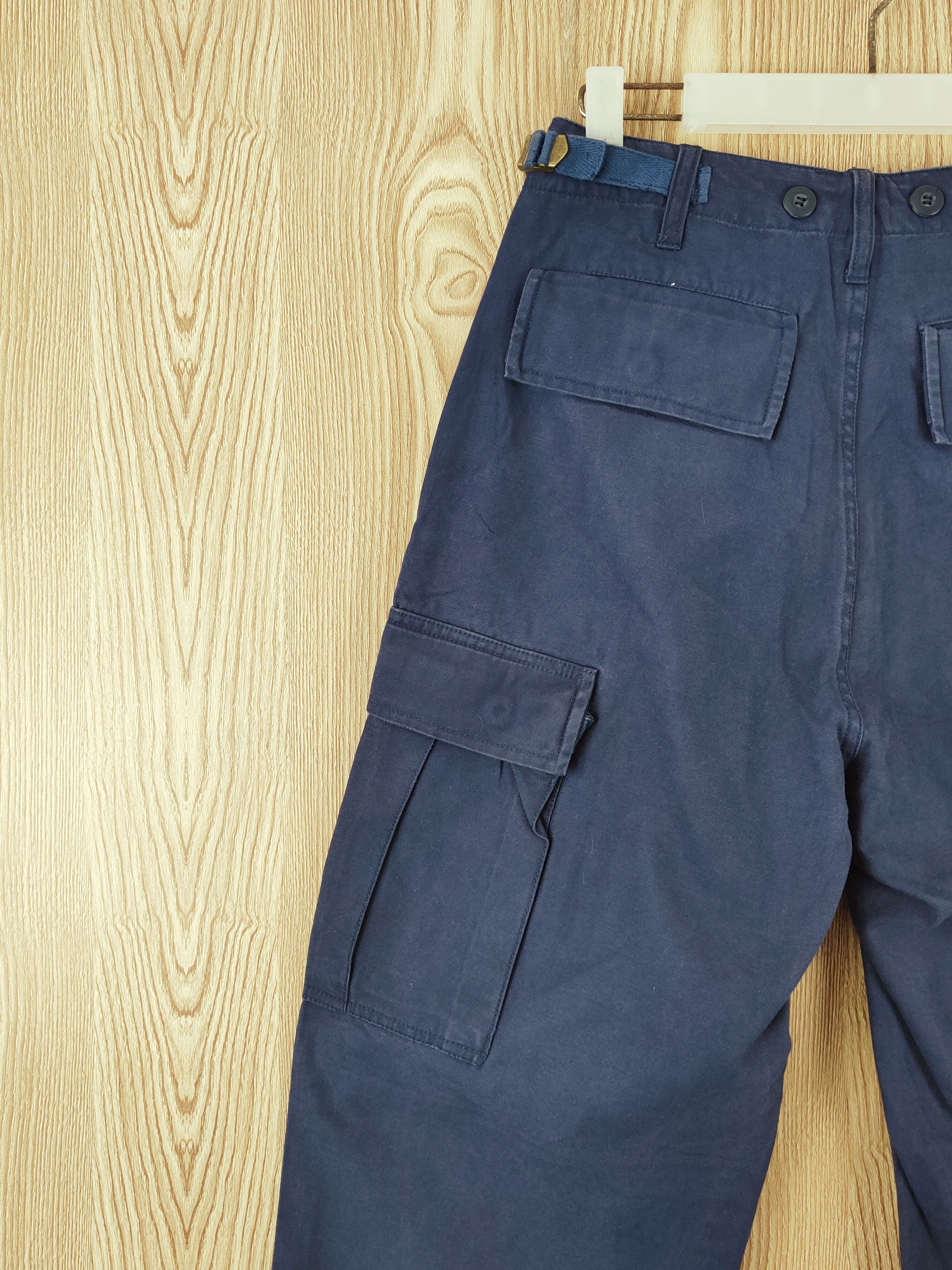 Japanese Brand Body Wave Navy Multipocket Tactical Cargo Pants #W919 Size US 28 / EU 44 - 8 Thumbnail