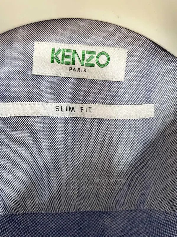 Kenzo Kenzo Light Blue Men's Long Sleeve Shirt . Size US S / EU 44-46 / 1 - 4 Thumbnail