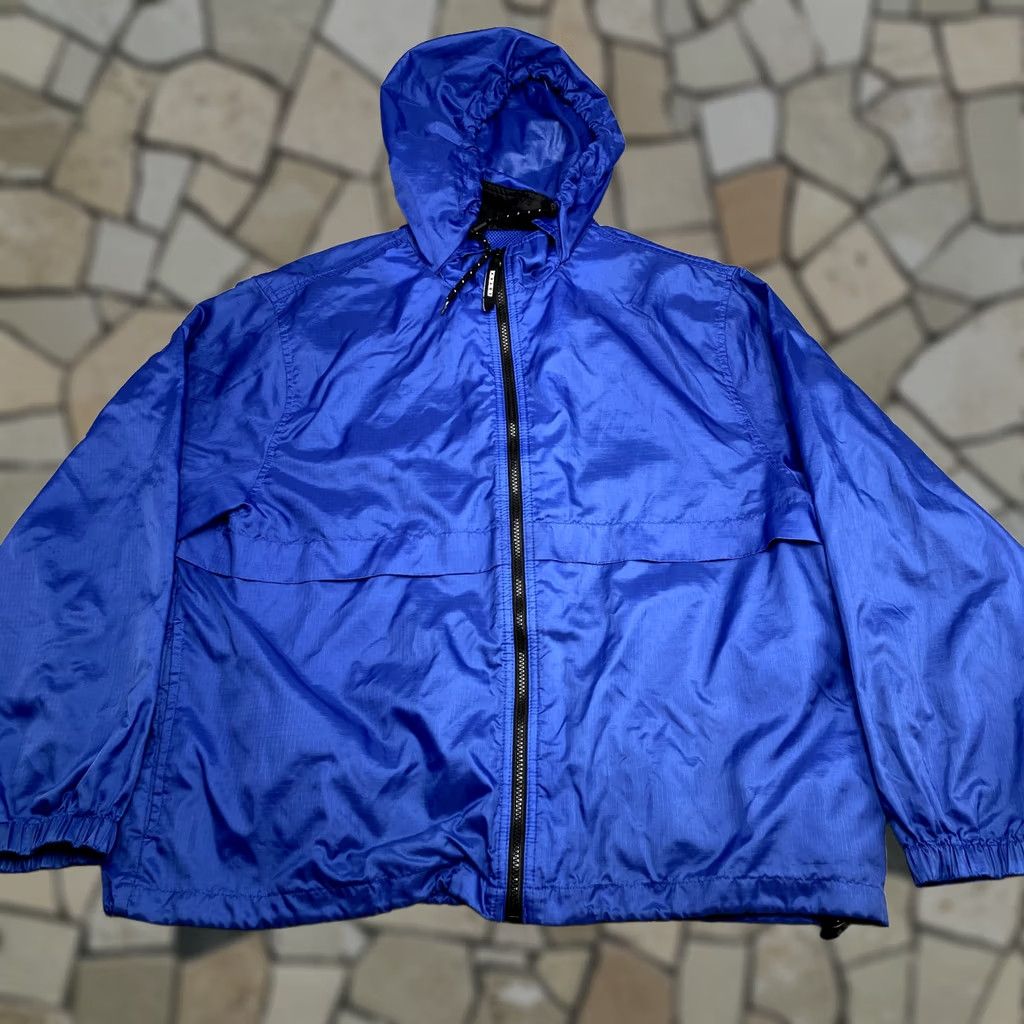 Eddie Bauer VINTAGE Eddie Bauer Ebtek Jacket Mens M Blue Lightweight Hood Windbreaker Size US M / EU 48-50 / 2 - 1 Thumbnail