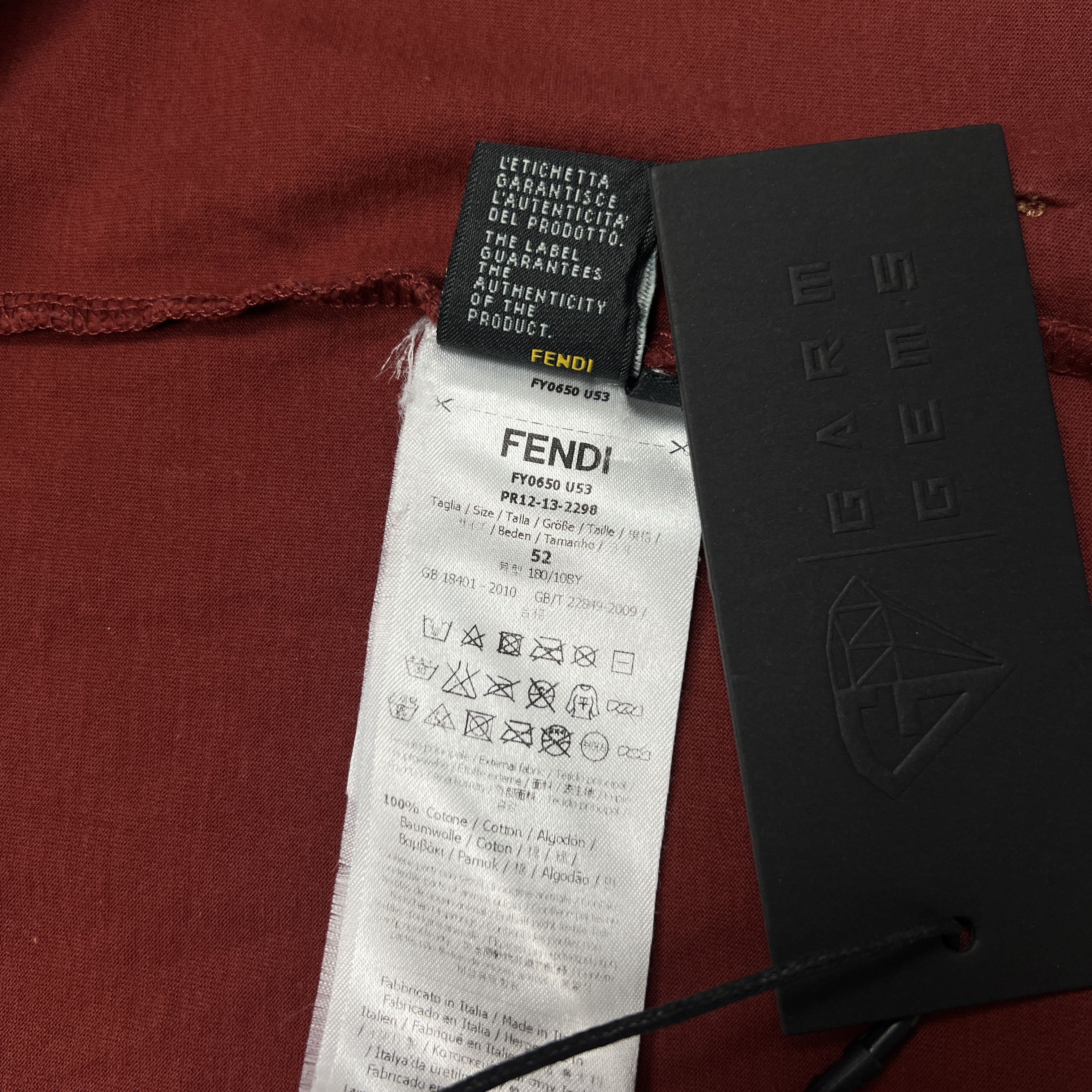 Fendi Fendi Logo T-Shirt Size US L / EU 52-54 / 3 - 7 Thumbnail