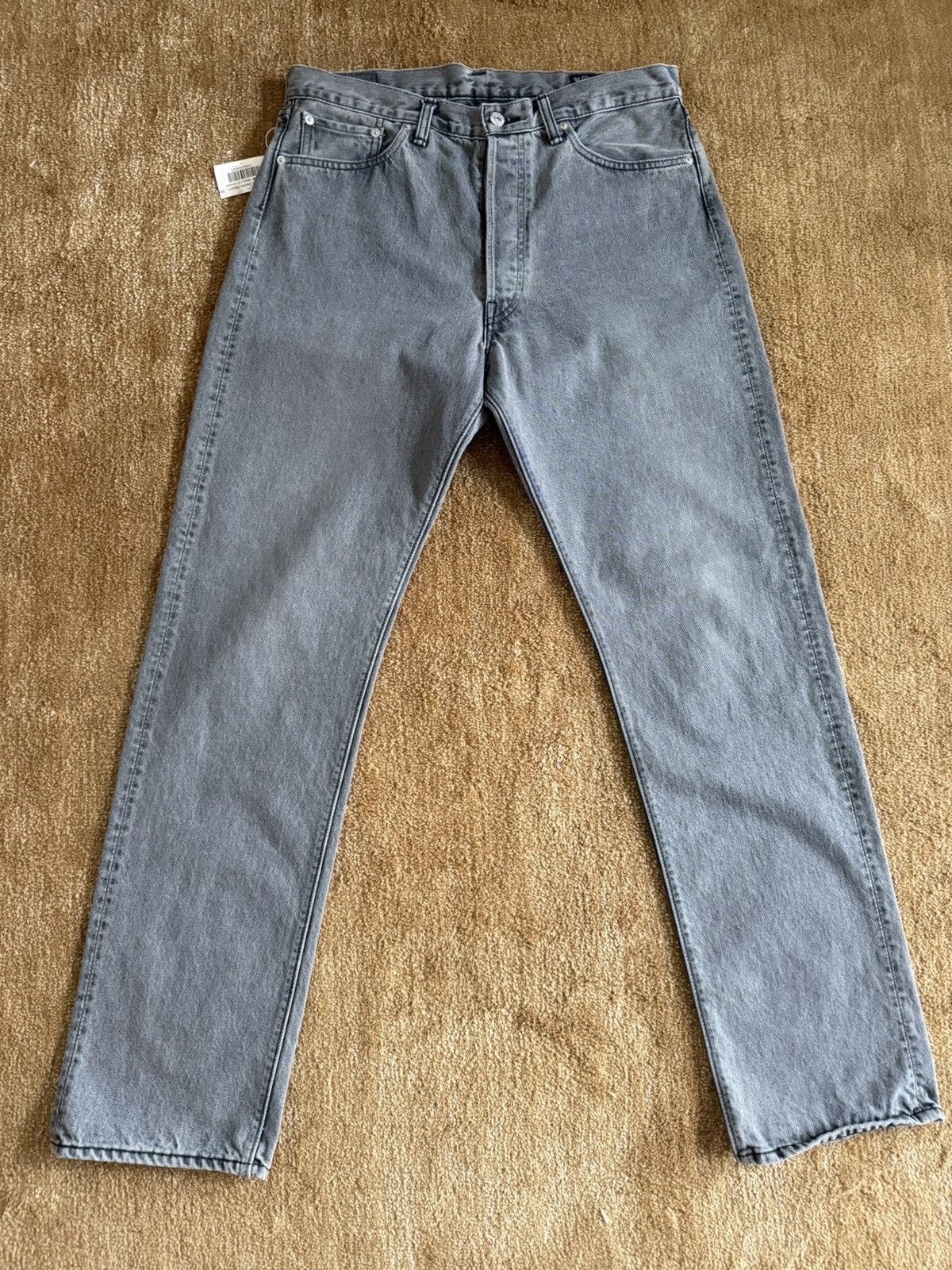 Orslow Orslow 105 90’s Black Denim Bleach Size US 34 / EU 50 - 1 Thumbnail