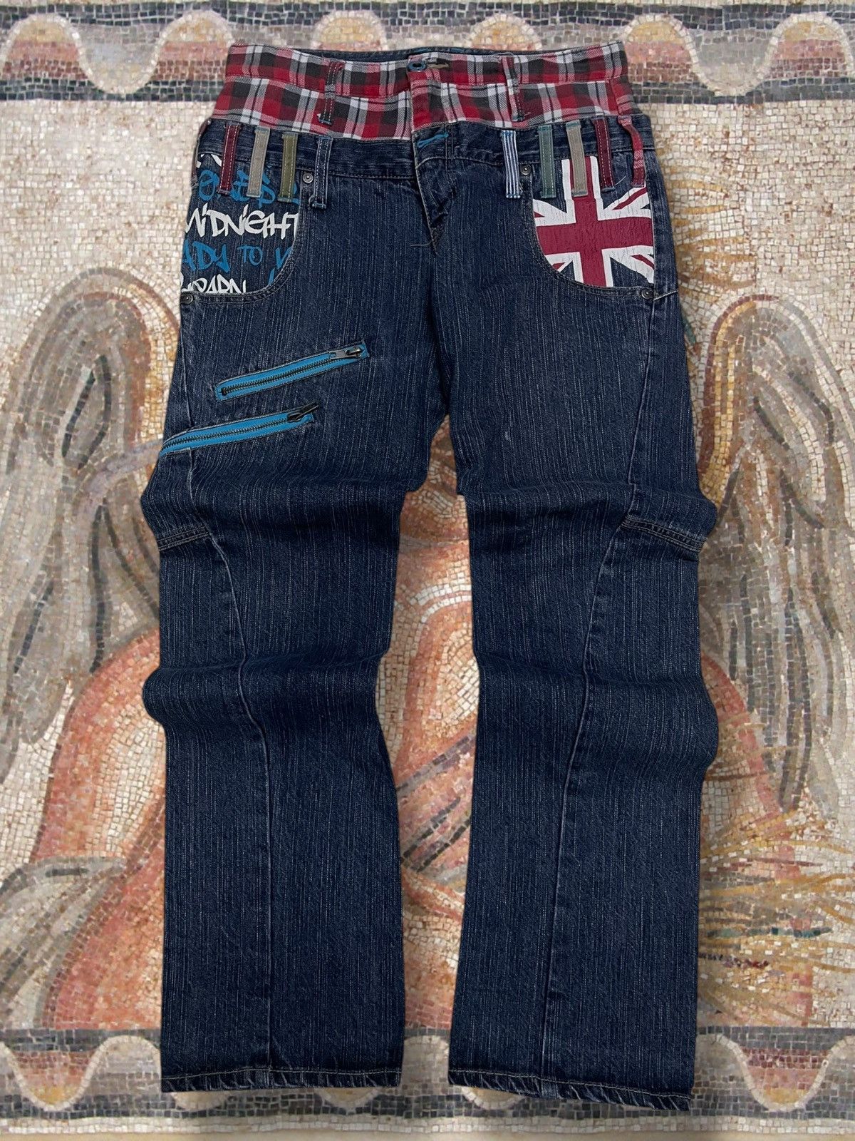 Hysteric Glamour Vintage Og 90s Japan Designer Antful Punk Double Waist Denim Size US 29 - 1 Thumbnail