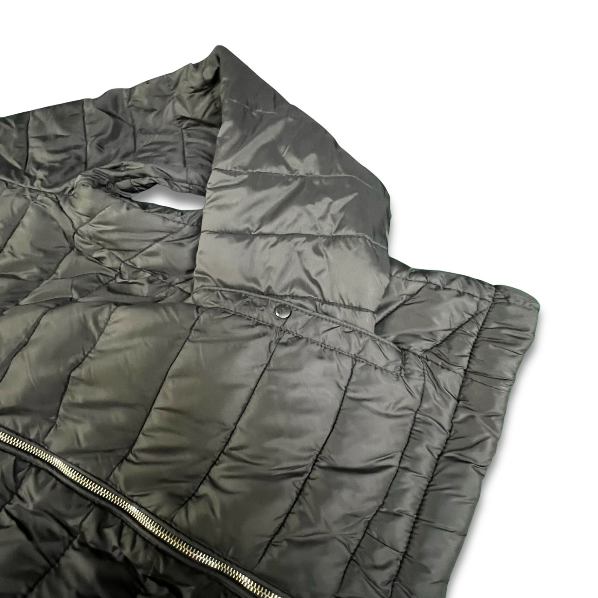 Pull & Bear Pull&Bear Black Quilted Puffer Jacket With Attached Hood - L Size L / US 10 / IT 46 - 4 Thumbnail
