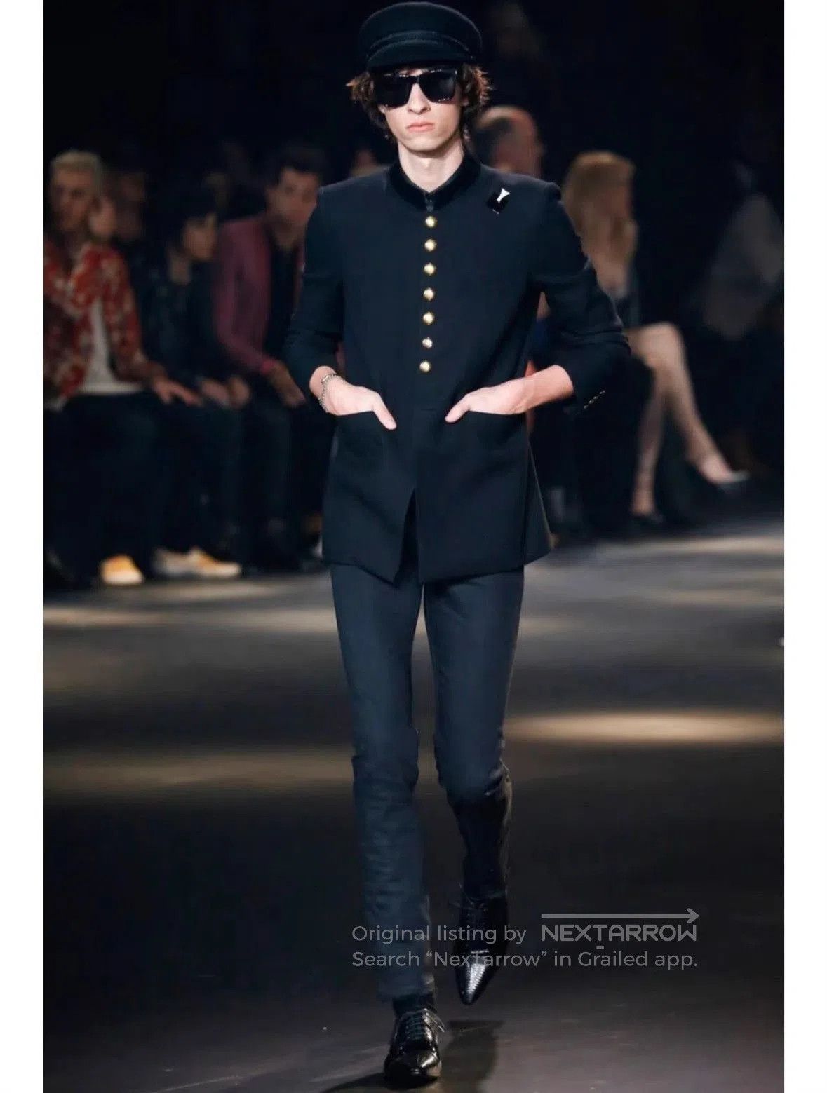 Hedi Slimane Saint Laurent 2016 Gold Button Mao Suit. Size US M / EU 48-50 / 2 - 9 Thumbnail