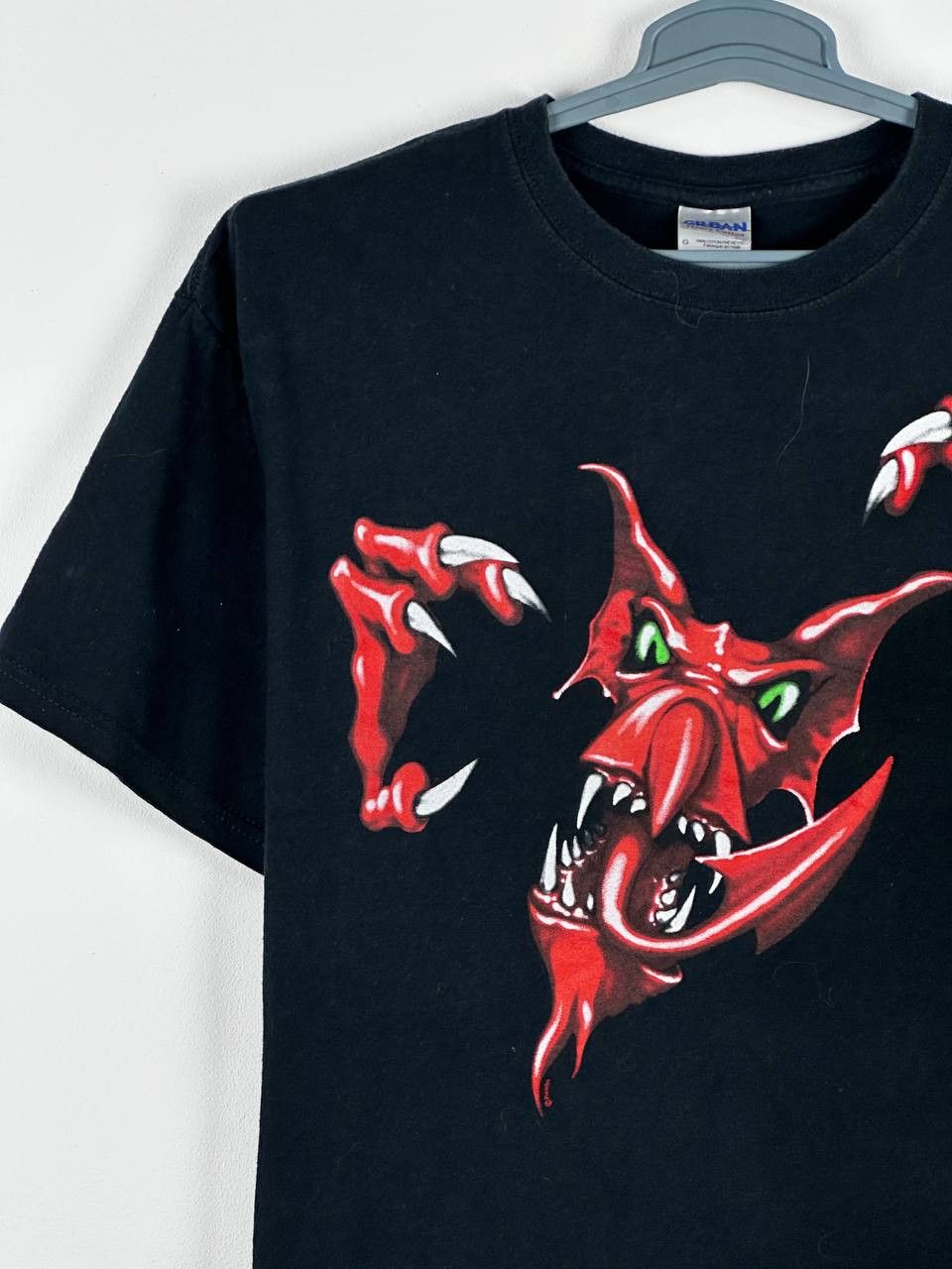 Band Tees × Vintage Vintage Scary Monster Devil Hell Band Punk Rock T Shirt Size US L / EU 52-54 / 3 - 5 Thumbnail
