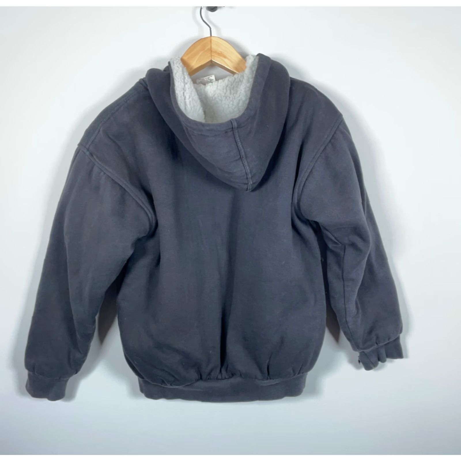 Vintage VINTAGE Cheetah Heavyweight Zip Hoodie Mens Large Black Full Zip Sherpa Lined Pockets 90s Retro Outdoor Size US L / EU 52-54 / 3 - 3 Thumbnail