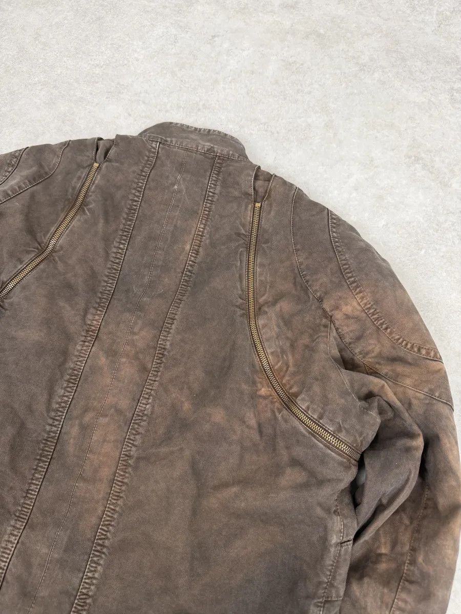 Just Cavalli SS2004 Cavalli Brown Multi-Zip Bomber Jacket Size US M / EU 48-50 / 2 - 9 Thumbnail