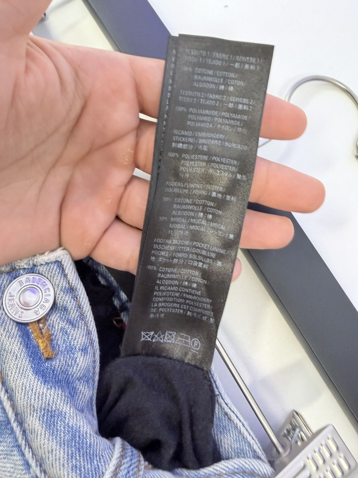 Balenciaga Balenciaga Slashed Sporty B Track Hybrid Denim jeans Size US 34 / EU 50 - 6 Thumbnail