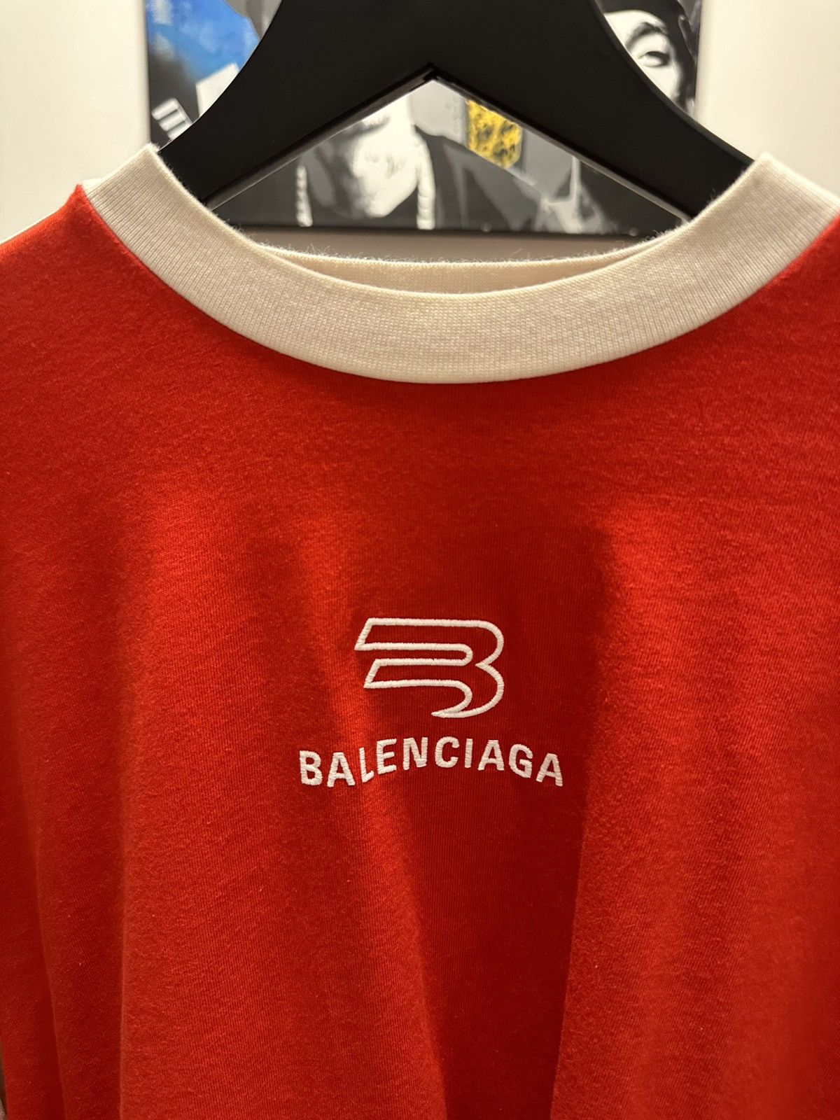 Balenciaga BALENCIAGA Boxy Sporty Logo T-Shirt Size US L / EU 52-54 / 3 - 2 Thumbnail