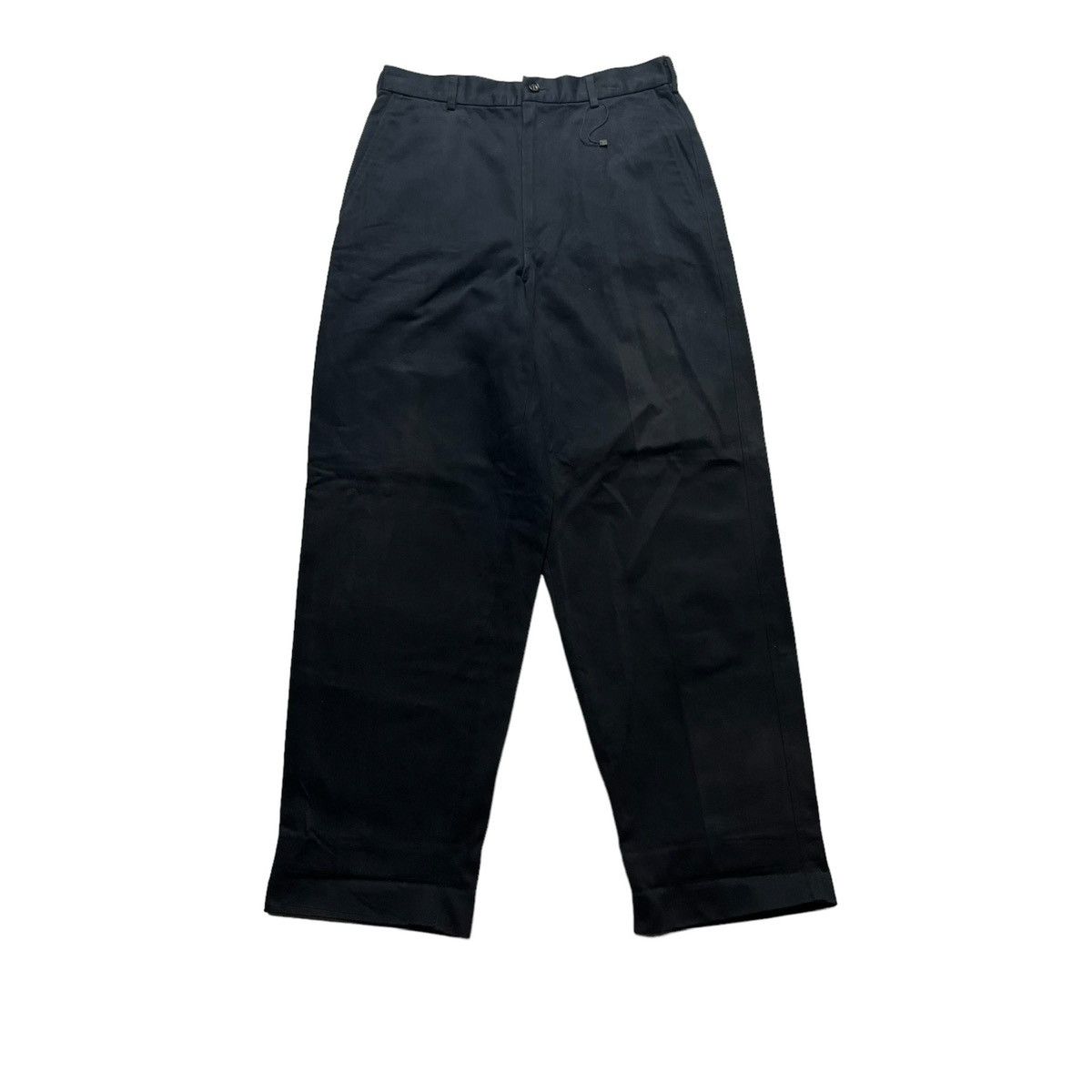 image of Comme Des Garcons Homme x Junya Watanabe VTG Cdg Homme Ad 1997 Baggy Straight Pants in Black (Size 