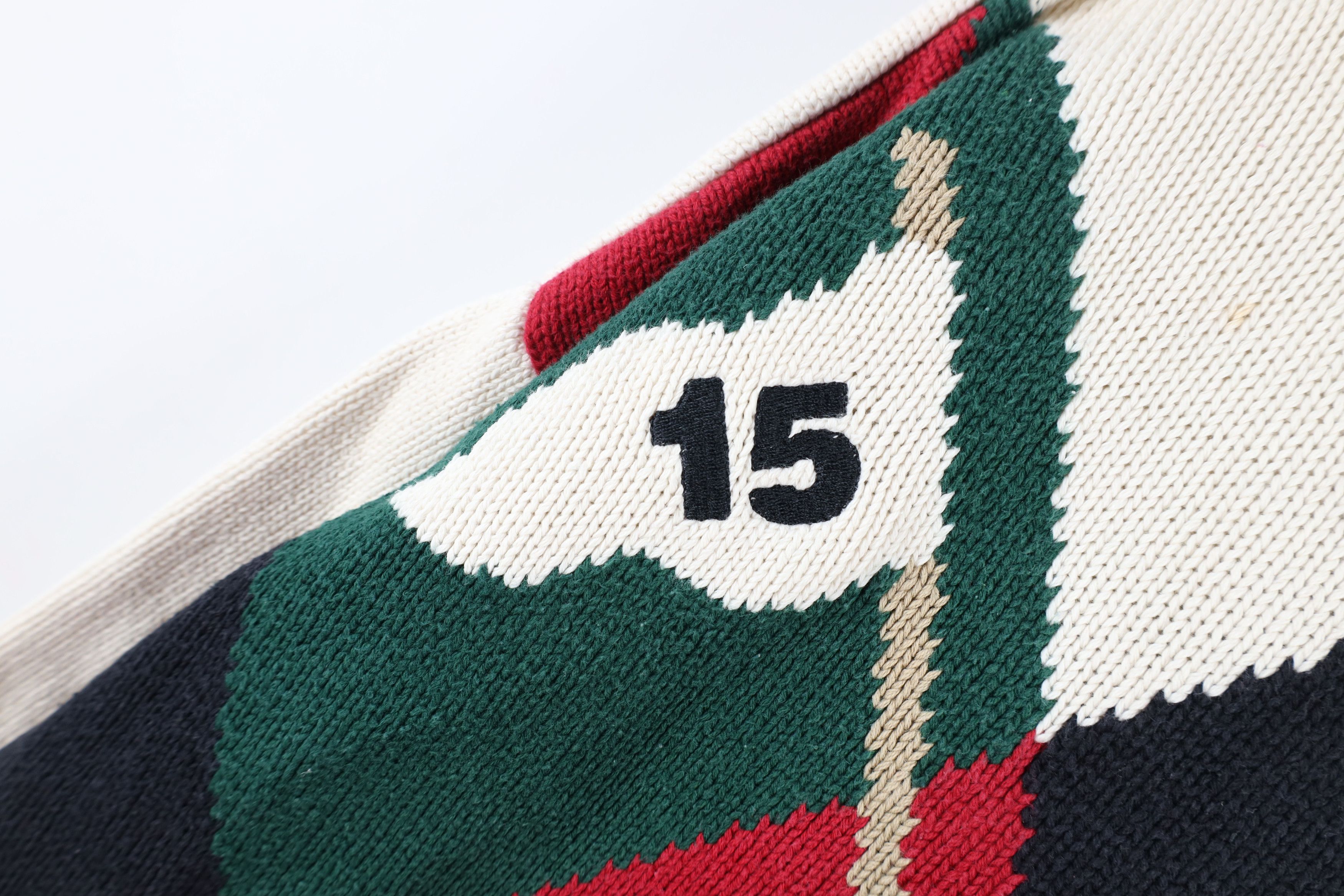 Vintage Vintage 90s Streetwear Golfing Golf Knit Sweater Cotton Size US XL / EU 56 / 4 - 4 Thumbnail