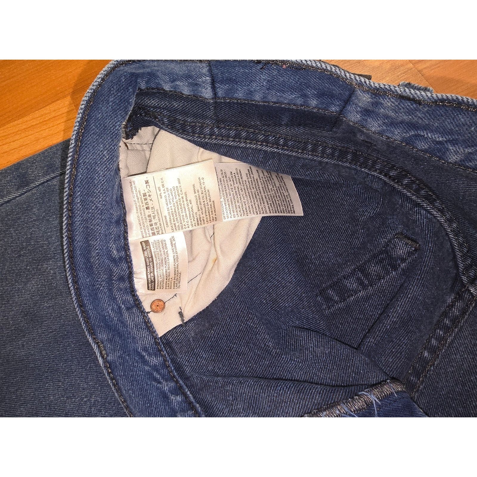 Levi's Levi's 501 Jeans Straight Leg 40x32 Classic Fit Blue Denim Size US 40 / EU 56 - 3 Thumbnail