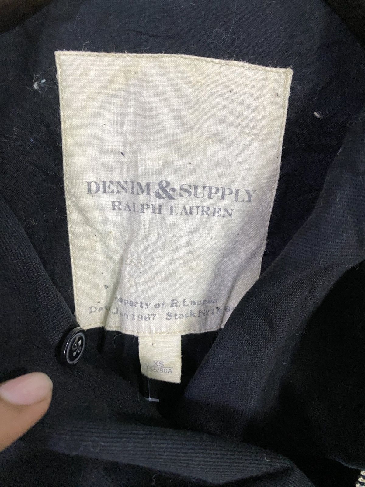 Denim & Supply Ralph Lauren Denim&supply ralph lauren rider jacket black denim Size XS / US 0-2 / IT 36-38 - 6 Thumbnail