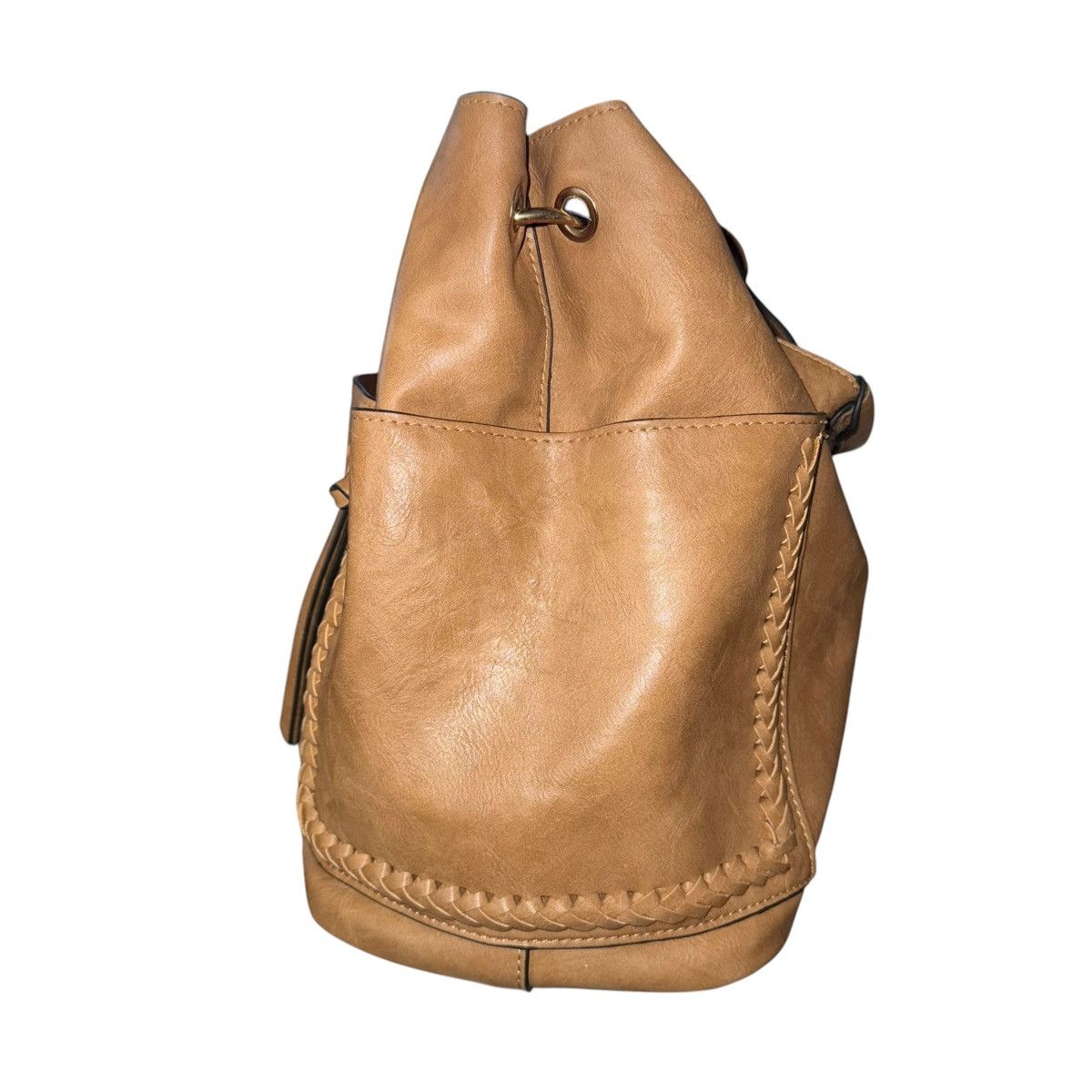 Other Tan zipper accent braid trim hobo bag Size ONE SIZE - 3 Thumbnail