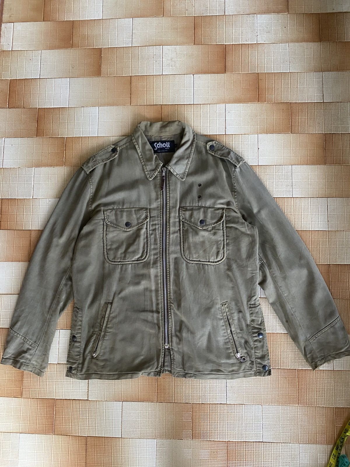 Schott × Vintage Vintage schott zipper jacket Size US L / EU 52-54 / 3 - 1 Thumbnail