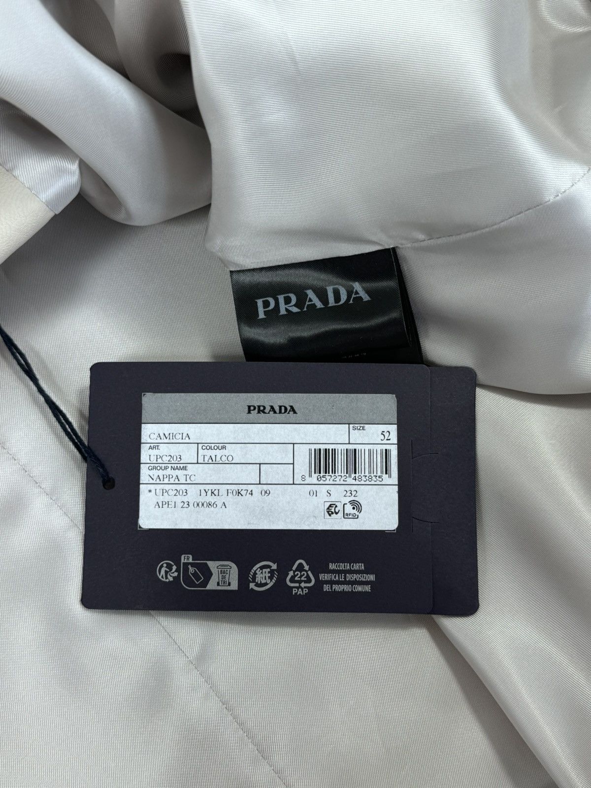Prada PRADA CAMICIA LEATHER SHIRT Size US XL / EU 56 / 4 - 12 Thumbnail