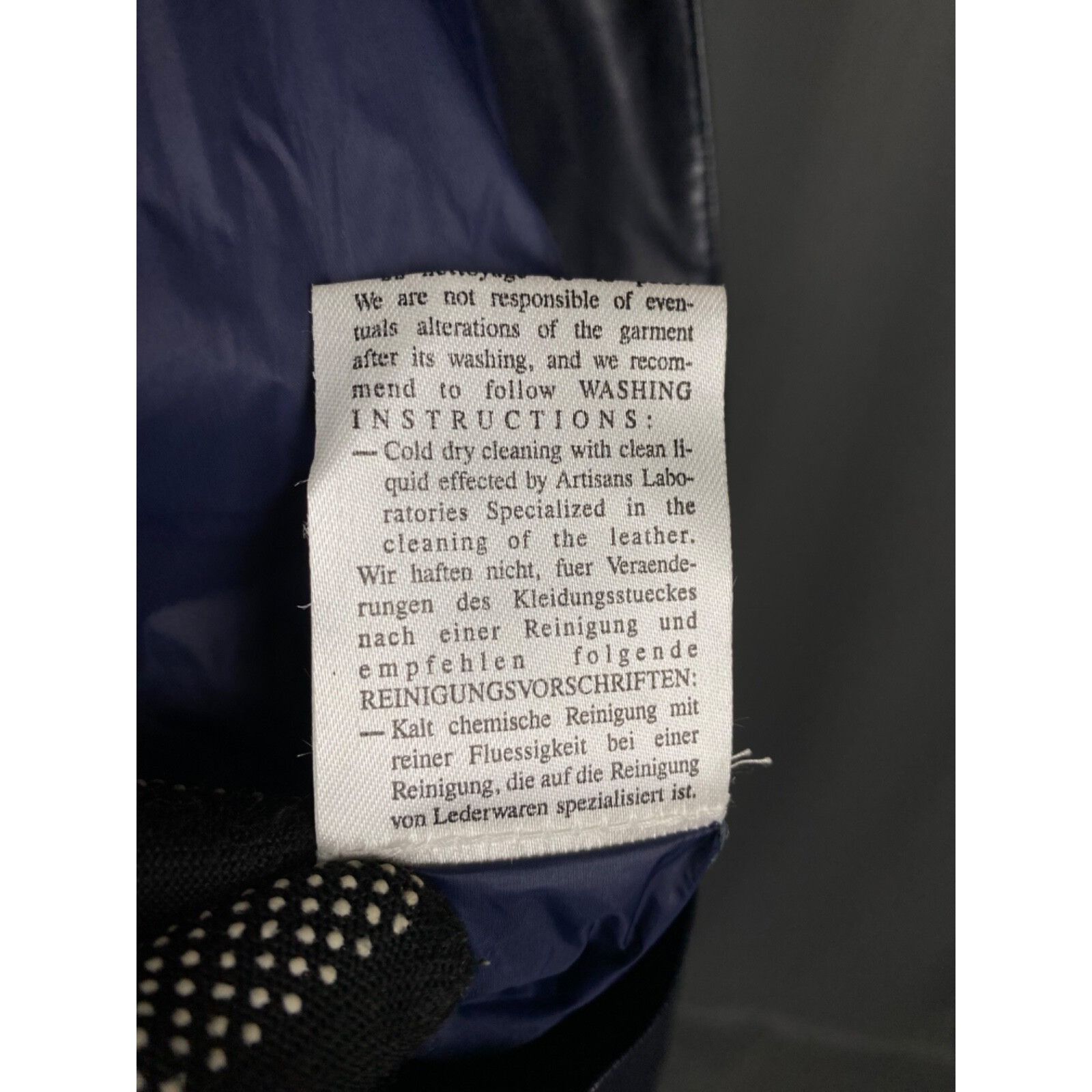 Testoni MINT! A.Testoni Men's Blue Black Nylon Leather Jacket Size M Size US M / EU 48-50 / 2 - 14 Thumbnail