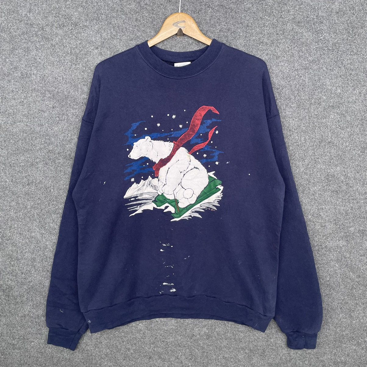 Vintage 90s Polar Bear Crewneck Sweatshirt