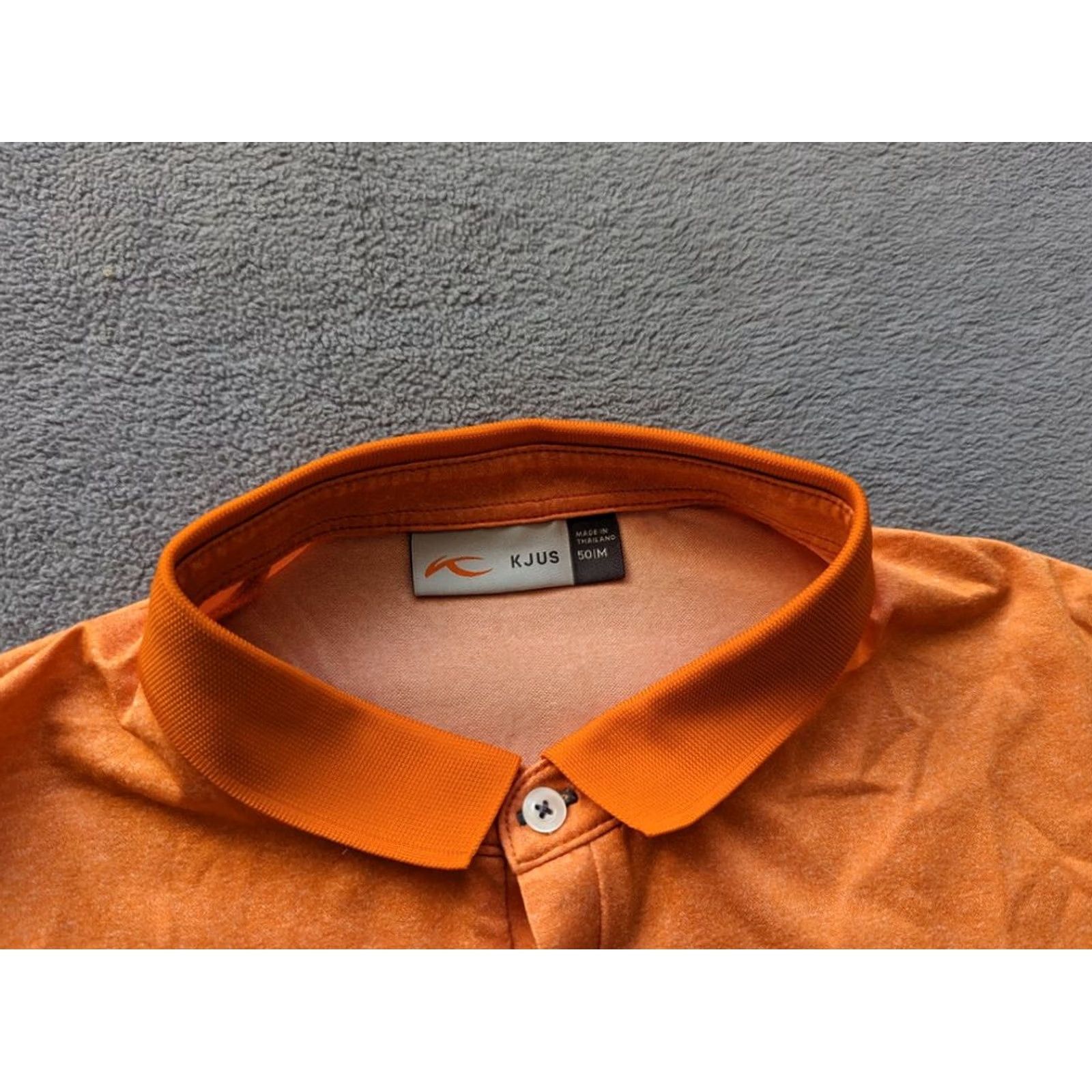 KJUS KJUS Golf Polo Shirt Mens Size M Orange Size US M / EU 48-50 / 2 - 5 Thumbnail