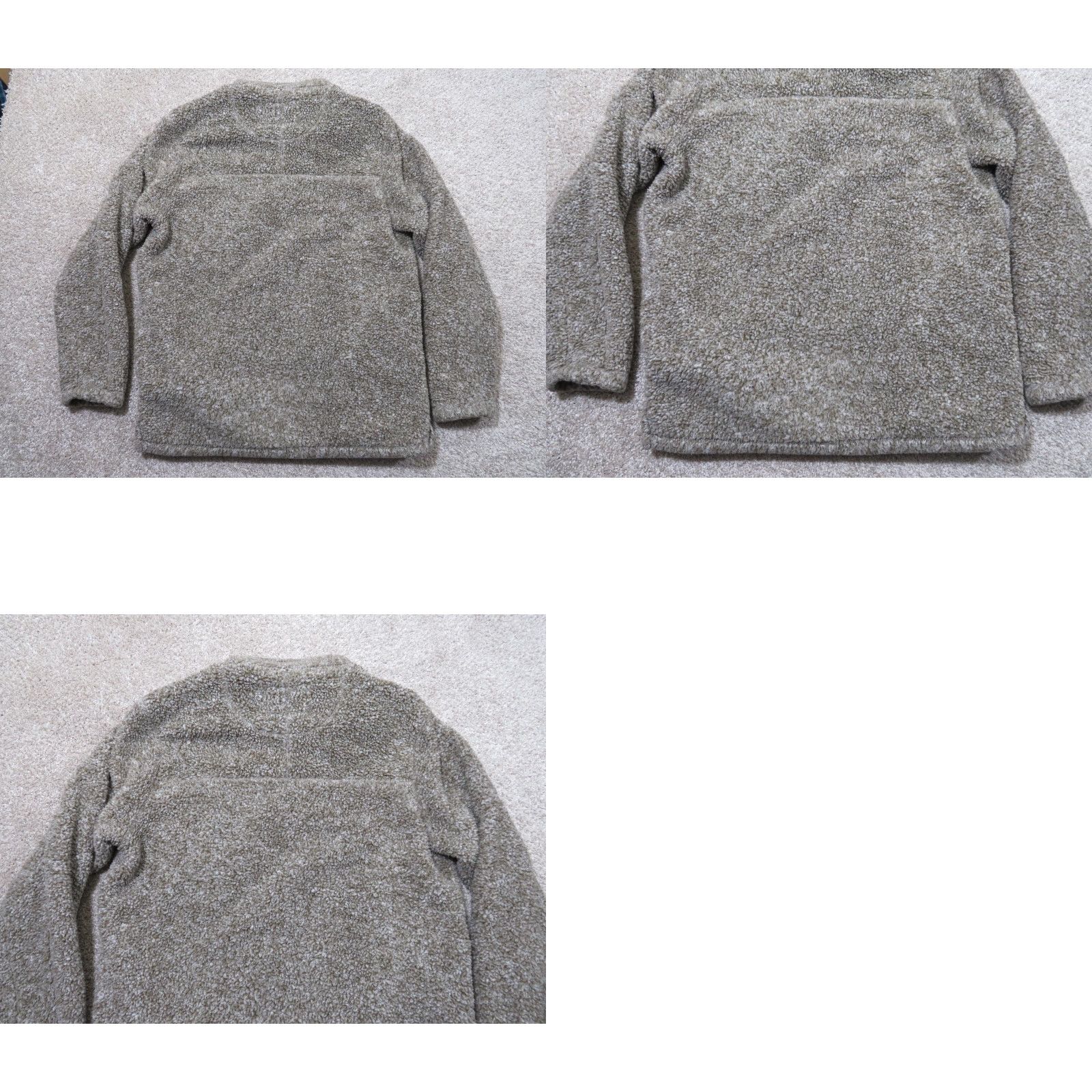 Vintage Alpine Sherpa Sweater Medium Beige Pullover Mock Neck Zipper Quarter Zip Men Wool/Polyester Knit Tight-Knit Winter Fall Outdoor Casual Mens Size US M / EU 48-50 / 2 - 8 Thumbnail