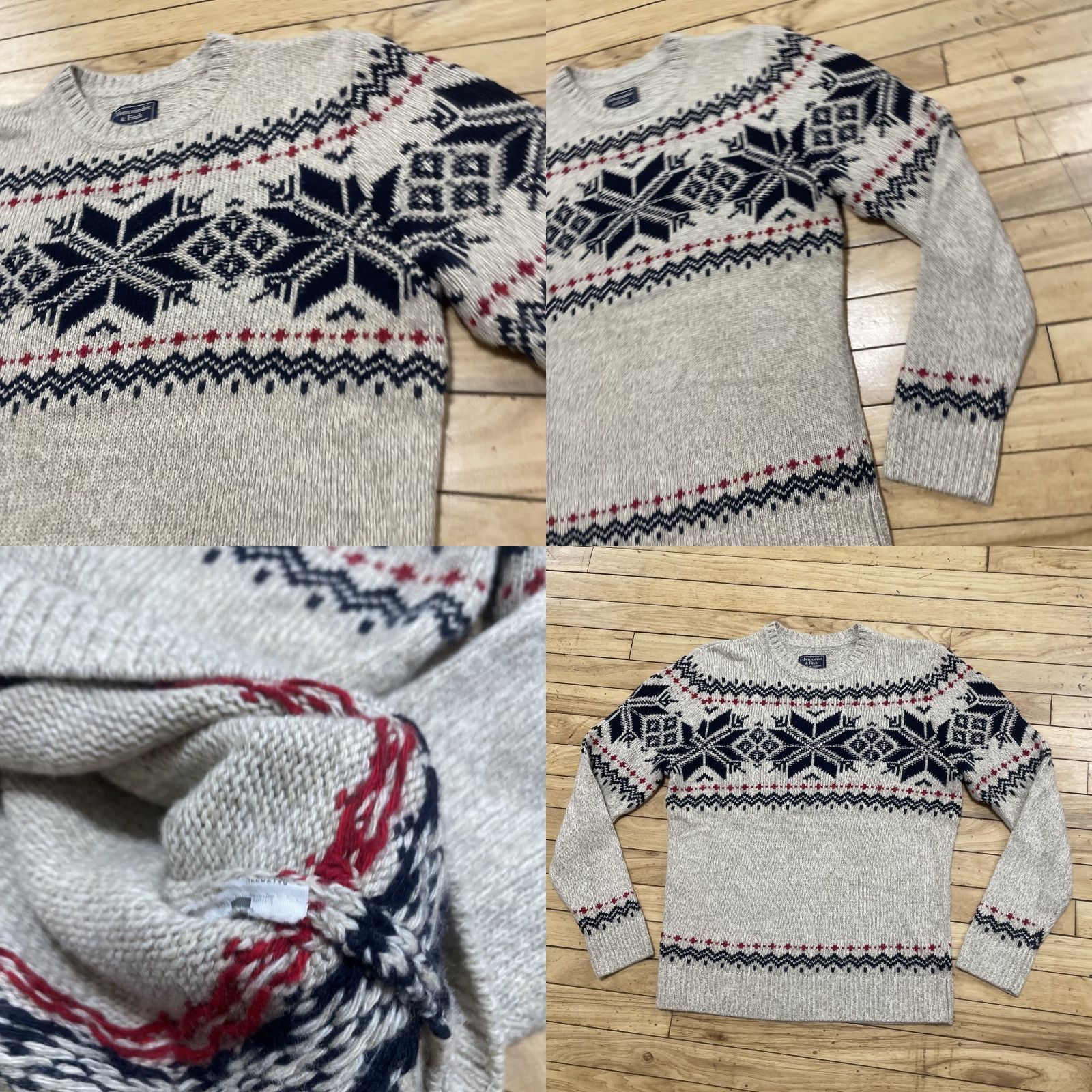 Abercrombie & Fitch VINTAGE Abercrombie & Fitch Fisherman Core Nordic Fair Isle Knit Sweater Mens M Size US M / EU 48-50 / 2 - 10 Thumbnail