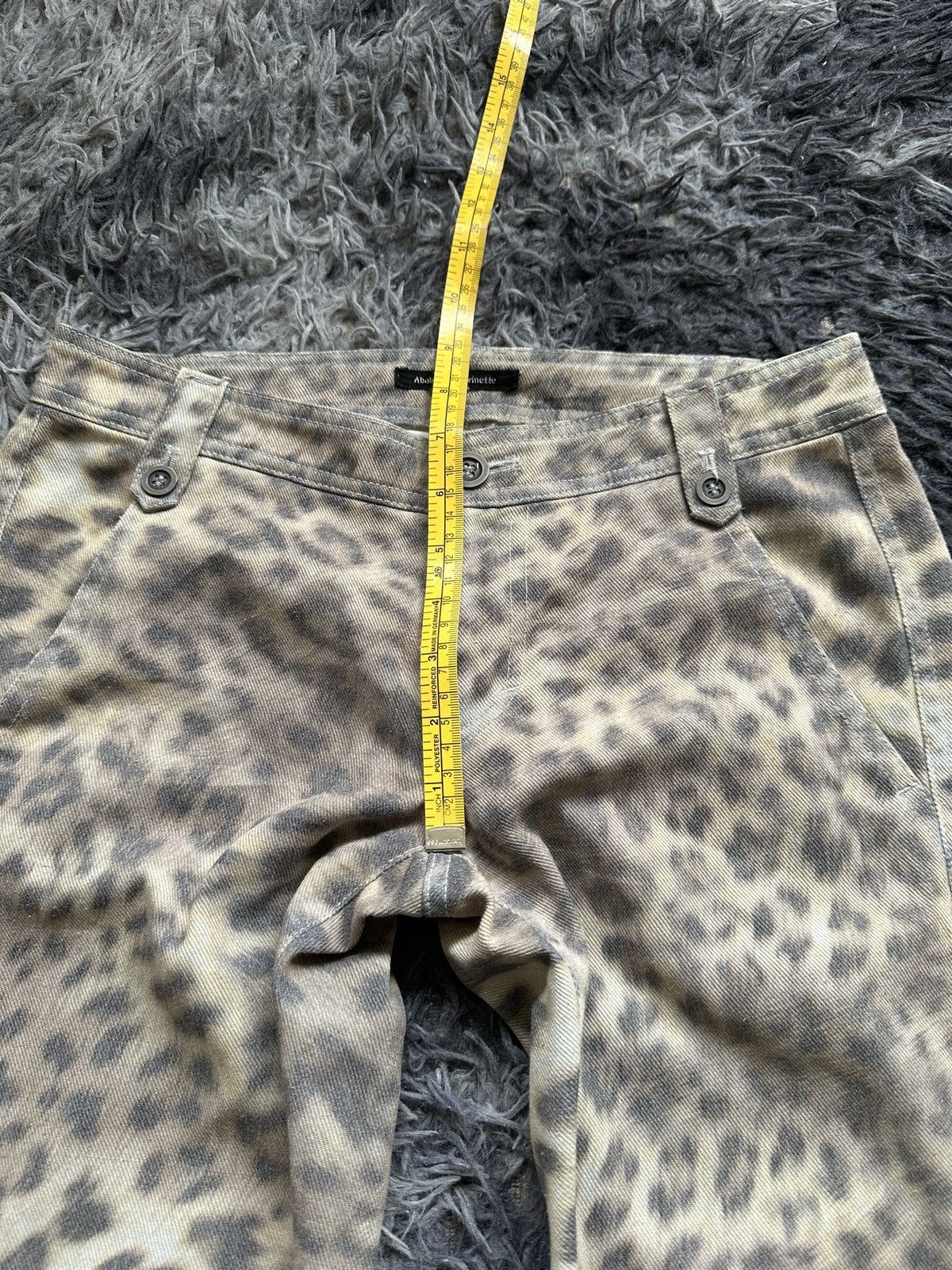 5351 POUR LES HOMMES 00's Abahouse Devinette leopard overprinted pant Size US 29 - 20 Thumbnail