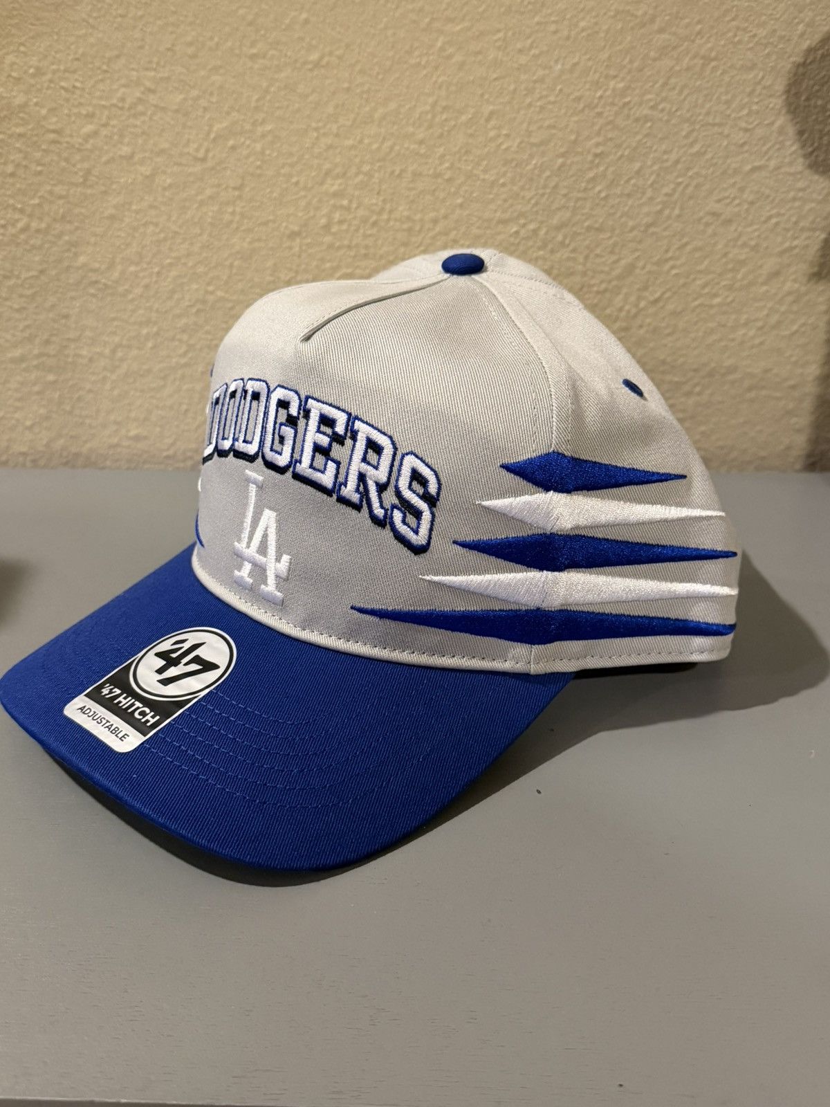 47 Brand Los Angeles Dodgers ‘47 Hitch Snapback Hat White Blue NWT Size ONE SIZE - 6 Thumbnail