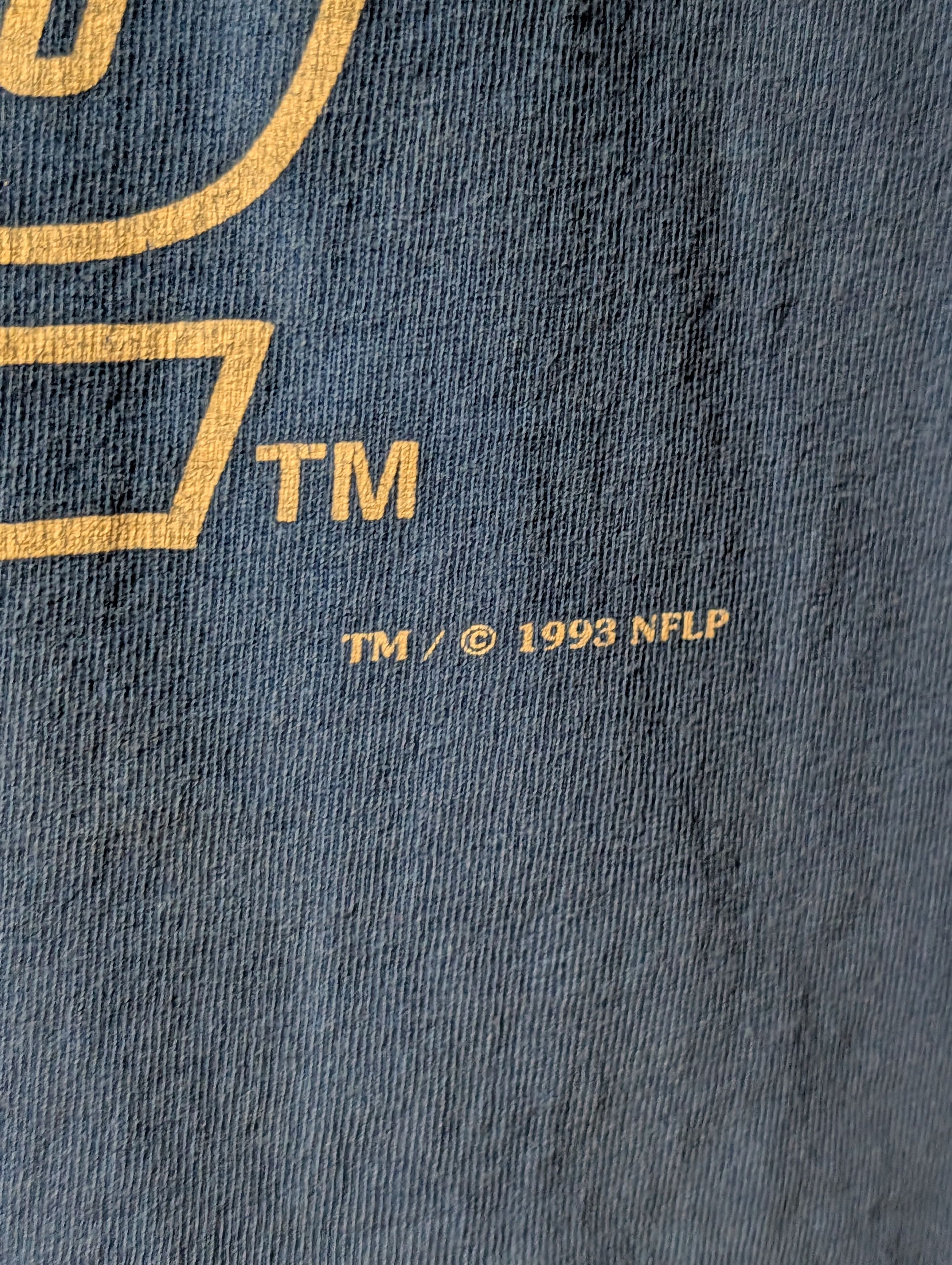NFL VINTAGE 1993 New York Giants T-Shirt Mens L Nutmeg Mills Size US L / EU 52-54 / 3 - 3 Thumbnail