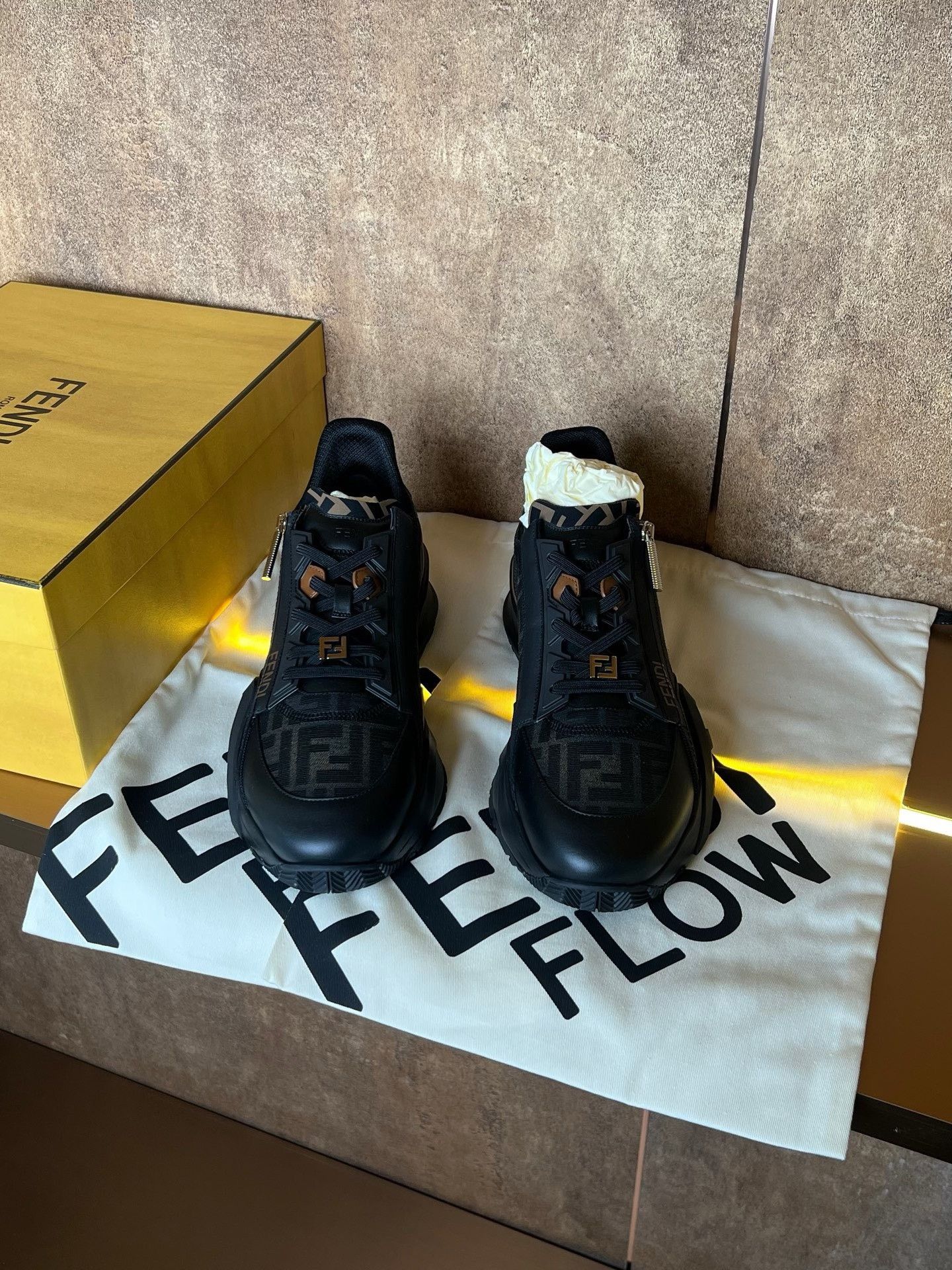 Fendi Fendi FF Monogram Sneakers Size US 11 / EU 44 - 1 Thumbnail