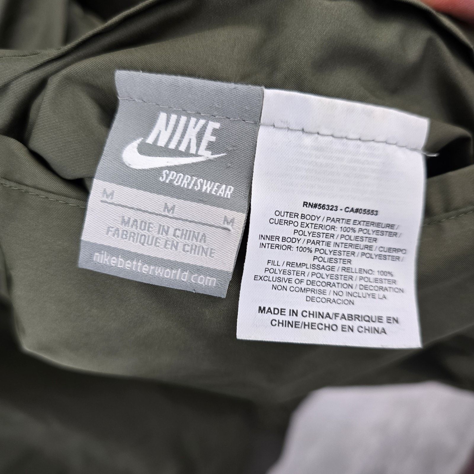 Nike Vtg Nike Reversible Bomber Jacket Mens Medium Y2K Gray Tag Size US M / EU 48-50 / 2 - 8 Thumbnail