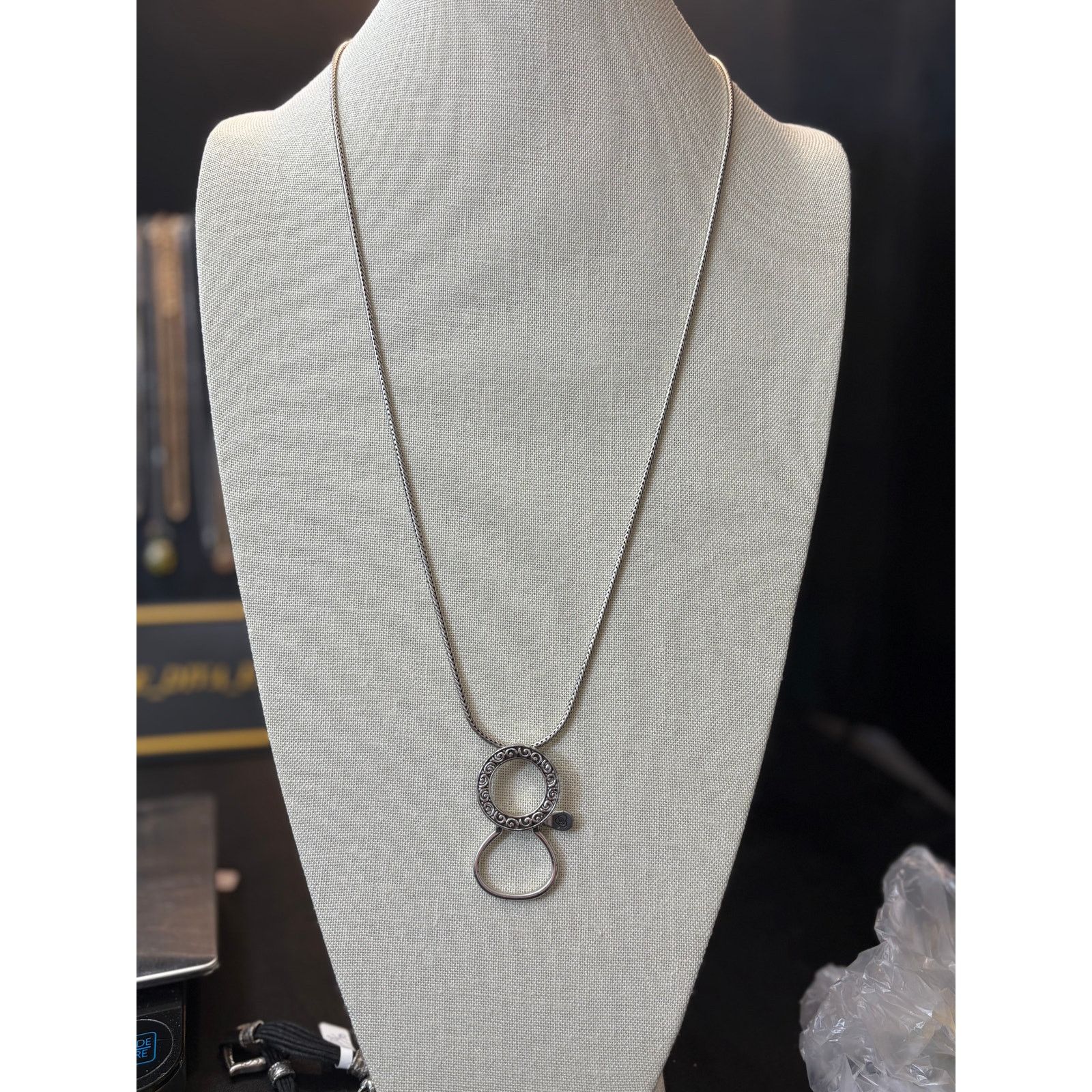 Brighton Brighton Long Necklace Scroll Circle Pendant As Is Size ONE SIZE - 6 Thumbnail