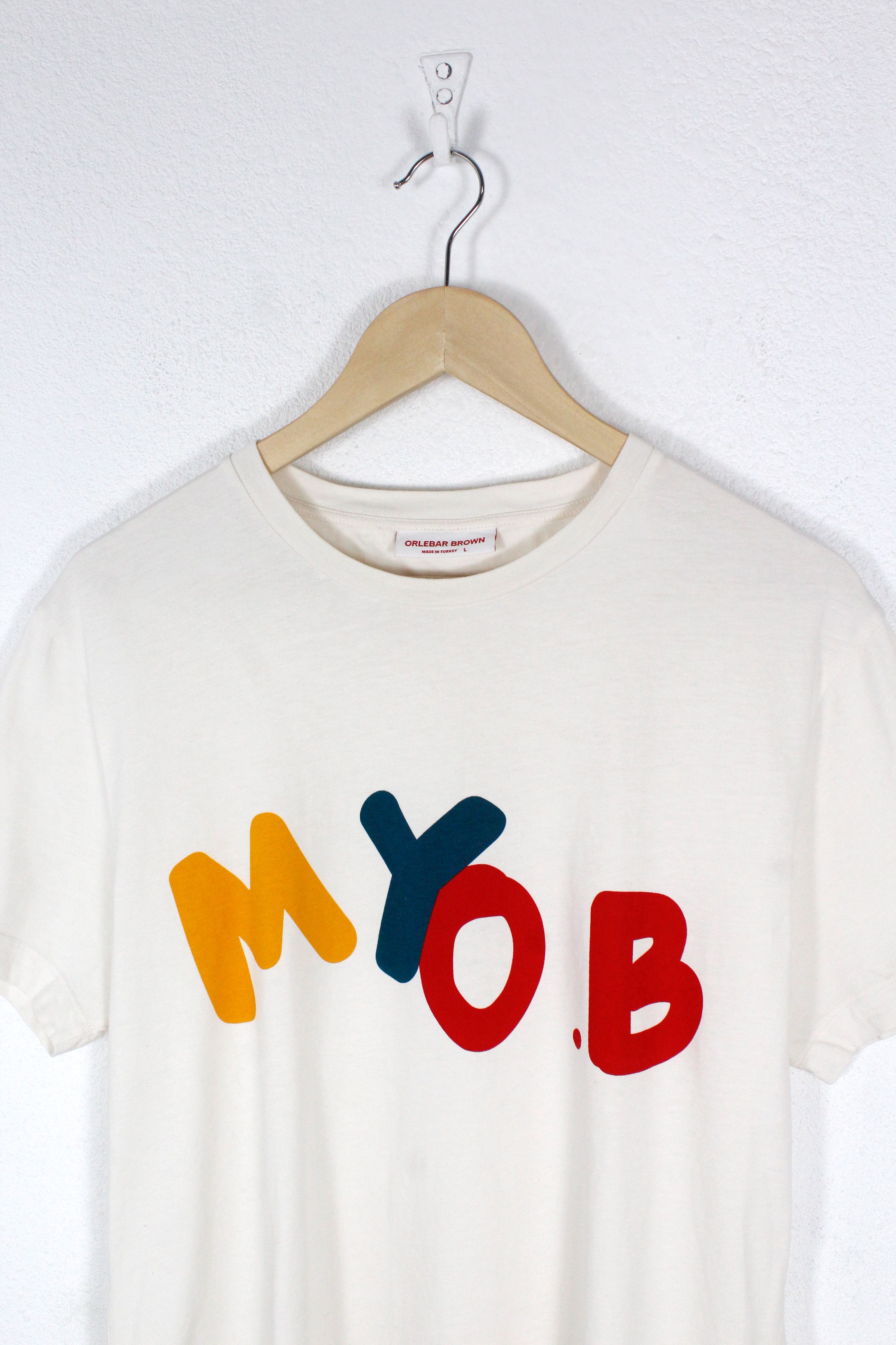 Orlebar Brown × Vilebrequin Orlebar Brown MY OB Logo Graphic Tee T-shirt Size US L / EU 52-54 / 3 - 2 Thumbnail