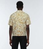 Saint Laurent Paris o1y0325 Patterned Shirt in Ivory/Mustard Size US S / EU 44-46 / 1 - 4 Thumbnail