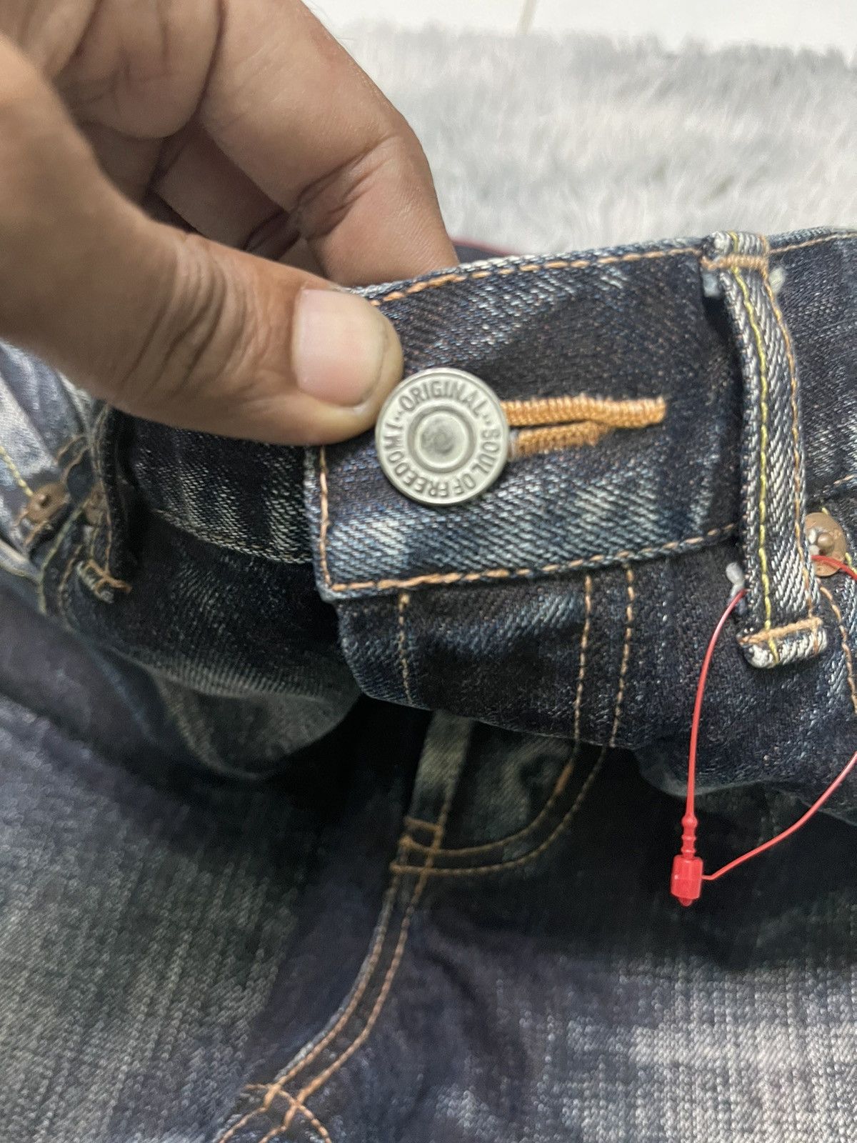 If Six Was Nine Y2K JAPANESE BRAND SOUL OF FREEDOM DENIM RARE DESIGN Size US 32 / EU 48 - 7 Thumbnail