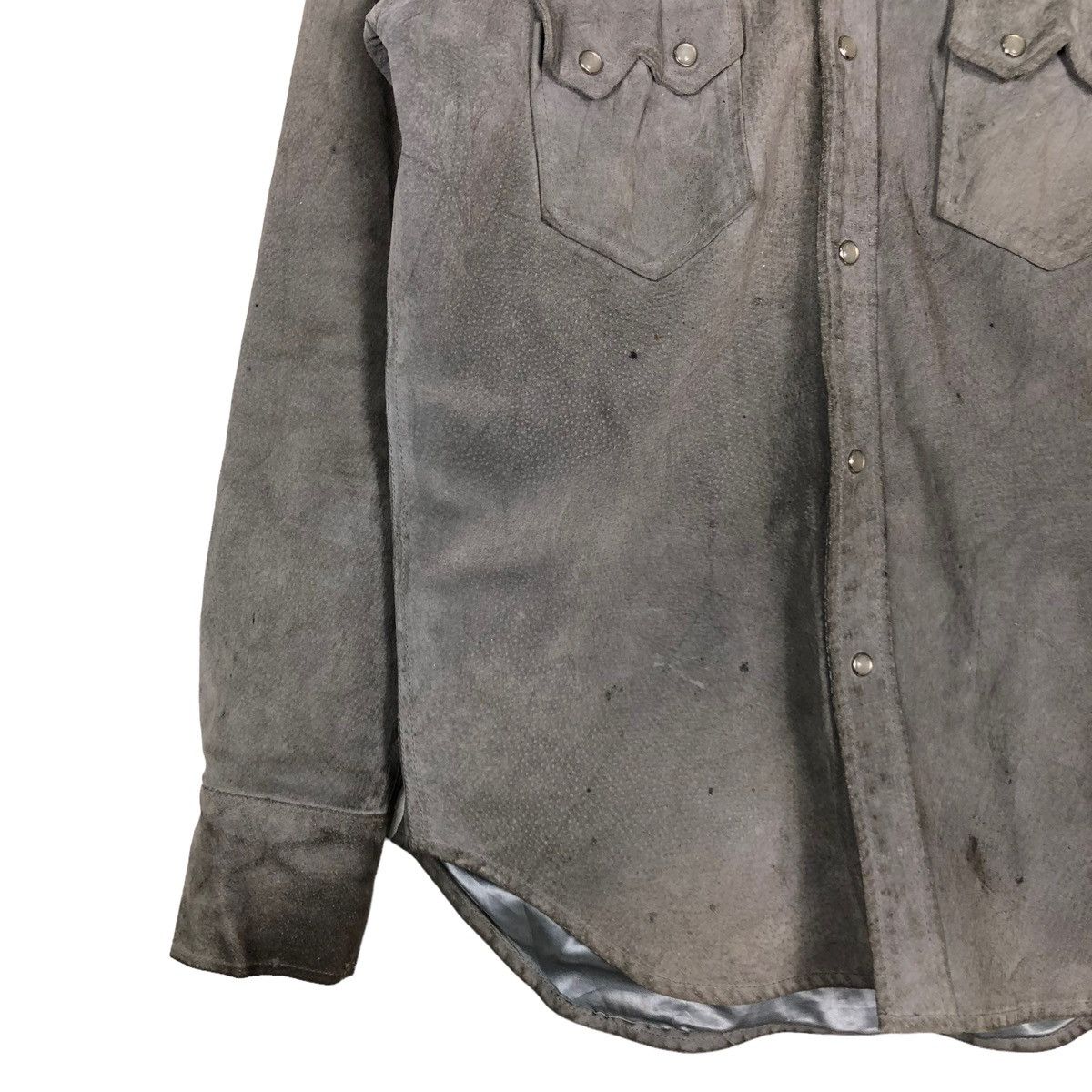 Vintage 🔥VINTAGE SHIRT LEATHER JACKET OCTOPUS ARMY MILITARY Size US L / EU 52-54 / 3 - 6 Thumbnail