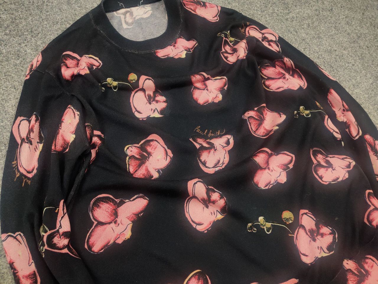 Paul Smith Paul Smith Orchid Logo Cotton Jumper Crew Neck Sweatshirt Size US S / EU 44-46 / 1 - 7 Thumbnail