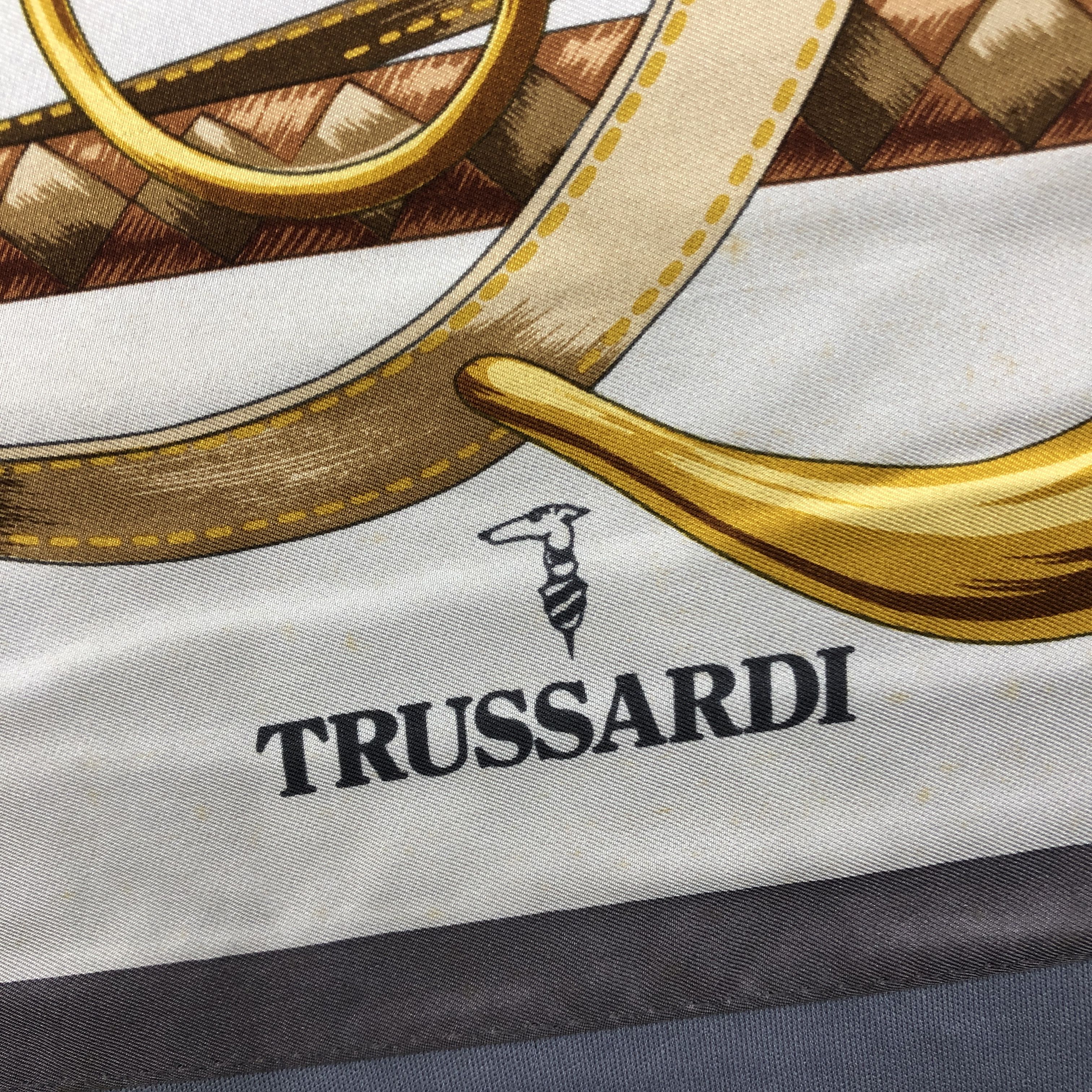 Trussardi Vintage Trussardi SILK Scarf Twill Stole Wraps Scarves Size ONE SIZE - 20 Thumbnail